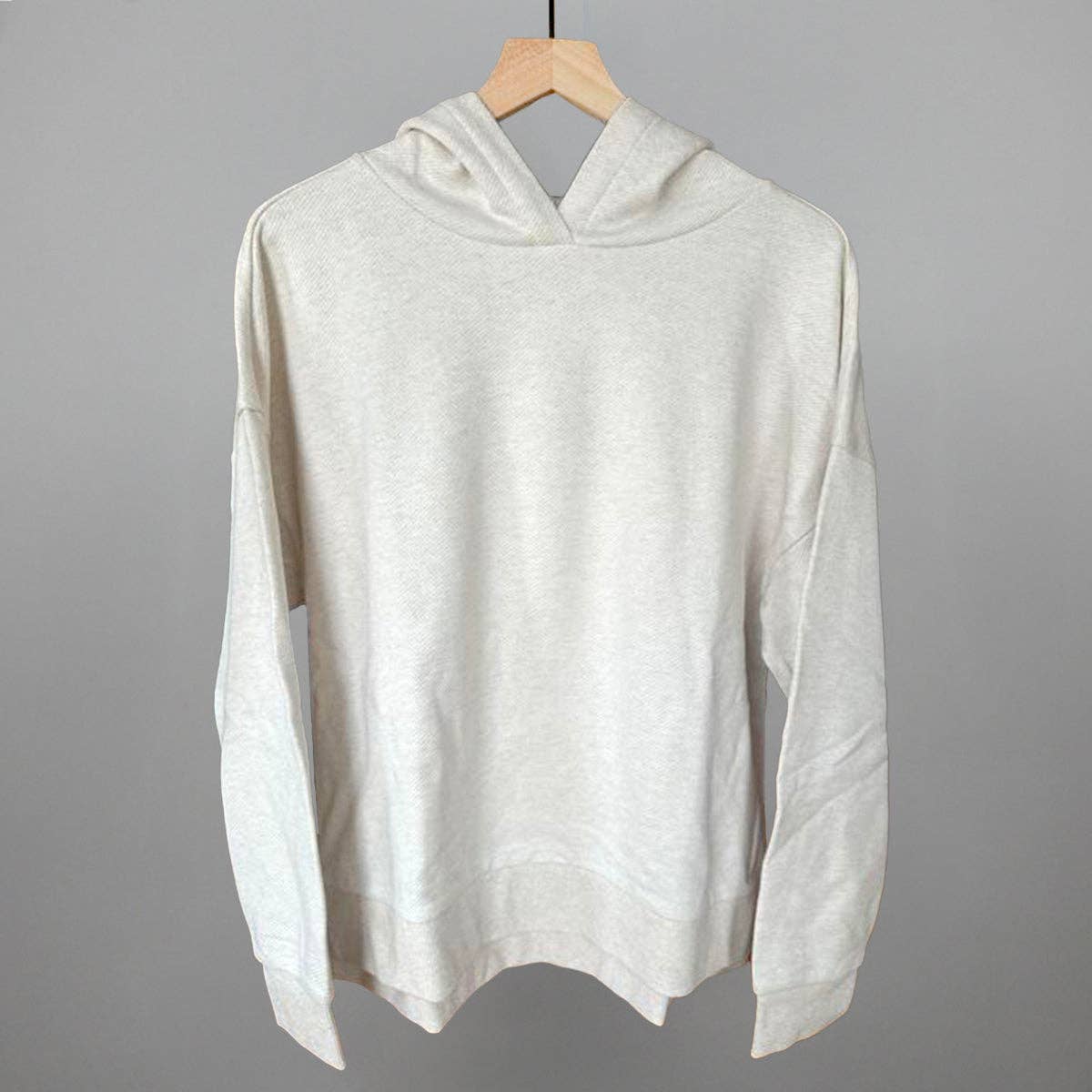Heather Almond Oversized Terry Hoodie T-Shirts, Sweatshirt | PodTeesHub.com