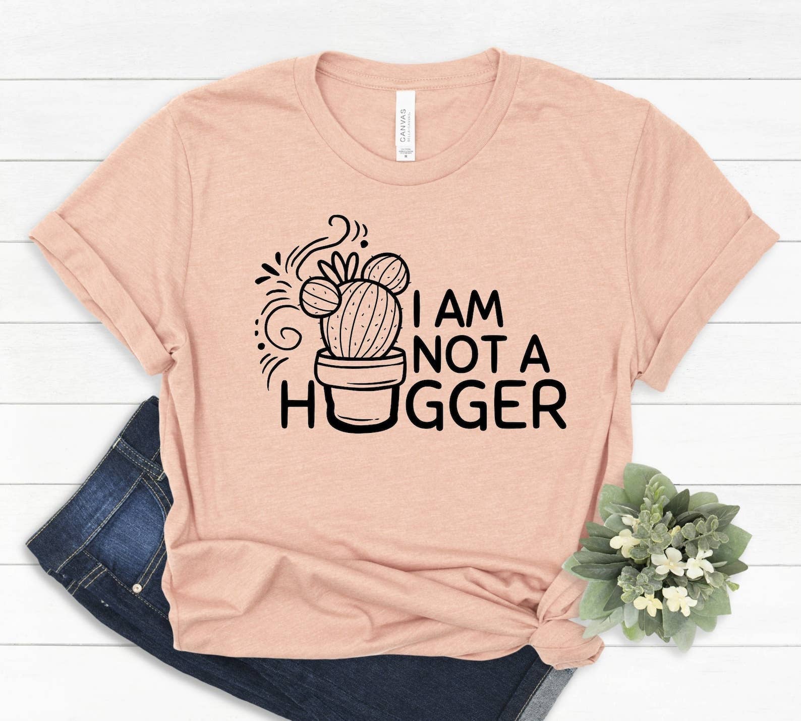 I Am Not A Hugger Cactus T-Shirt Hoodie, Sweatshirt | PodTeesHub.com