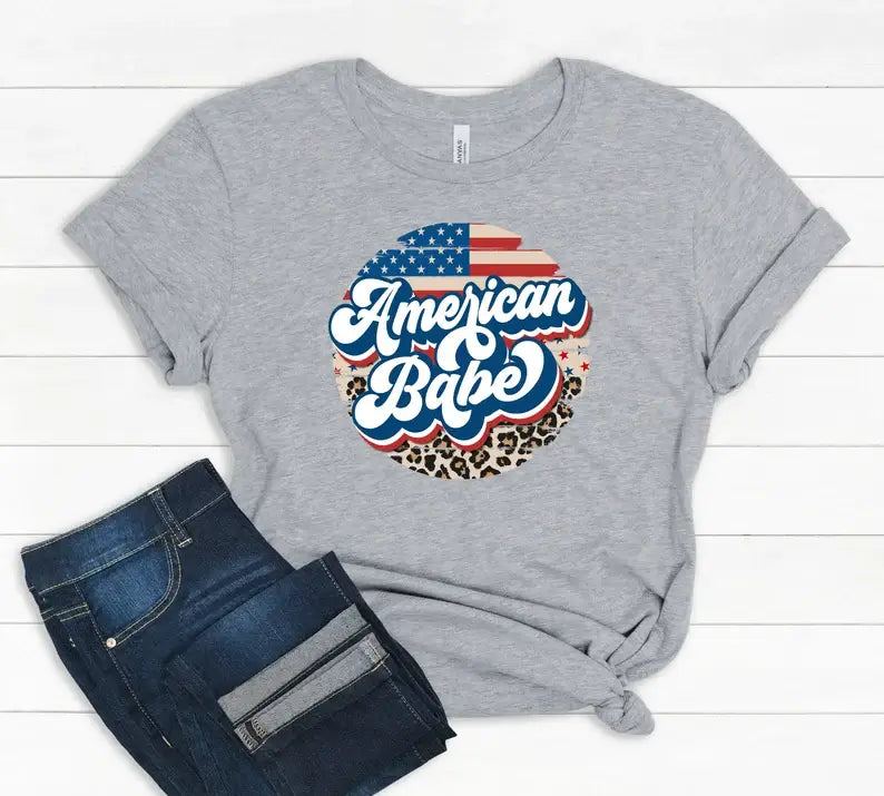 American Babe T-Shirt Hoodie, Sweatshirt | PodTeesHub.com