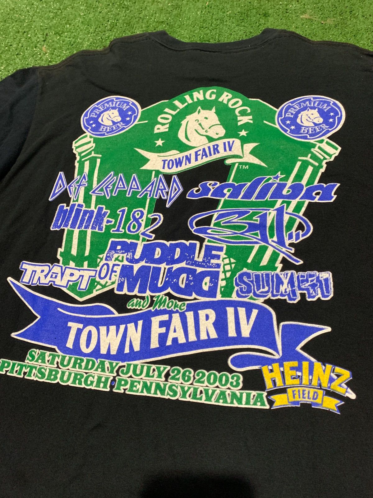 Vintage 2003 Vtg Rolling Rock Town Fair Iv Concert Tee Hoodie, Sweatshirt | PodTeesHub.com