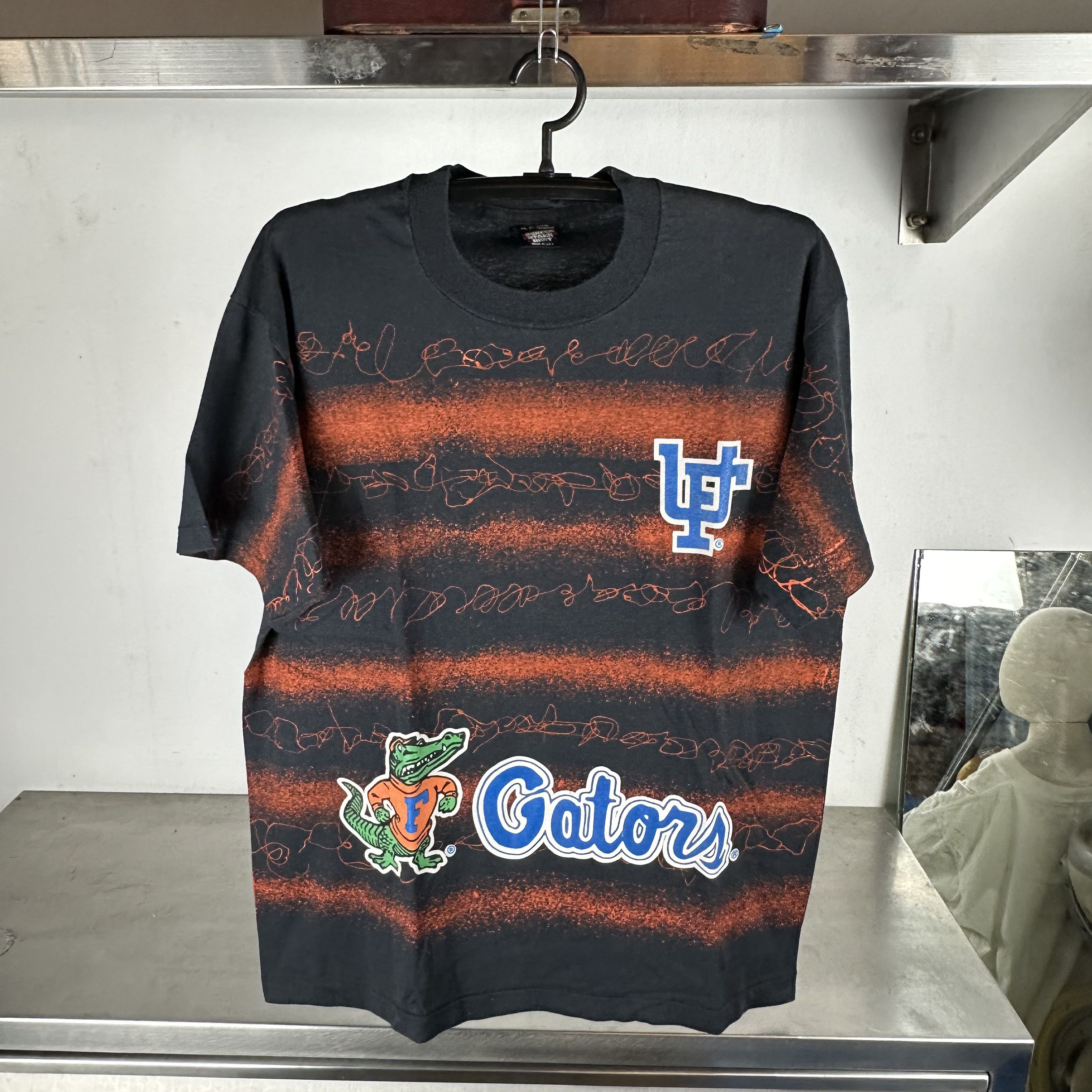 Vintage 90s Florida Gators All Over Print Ncaa Aop Xl T Shirt Hoodie, Sweatshirt | PodTeesHub.com