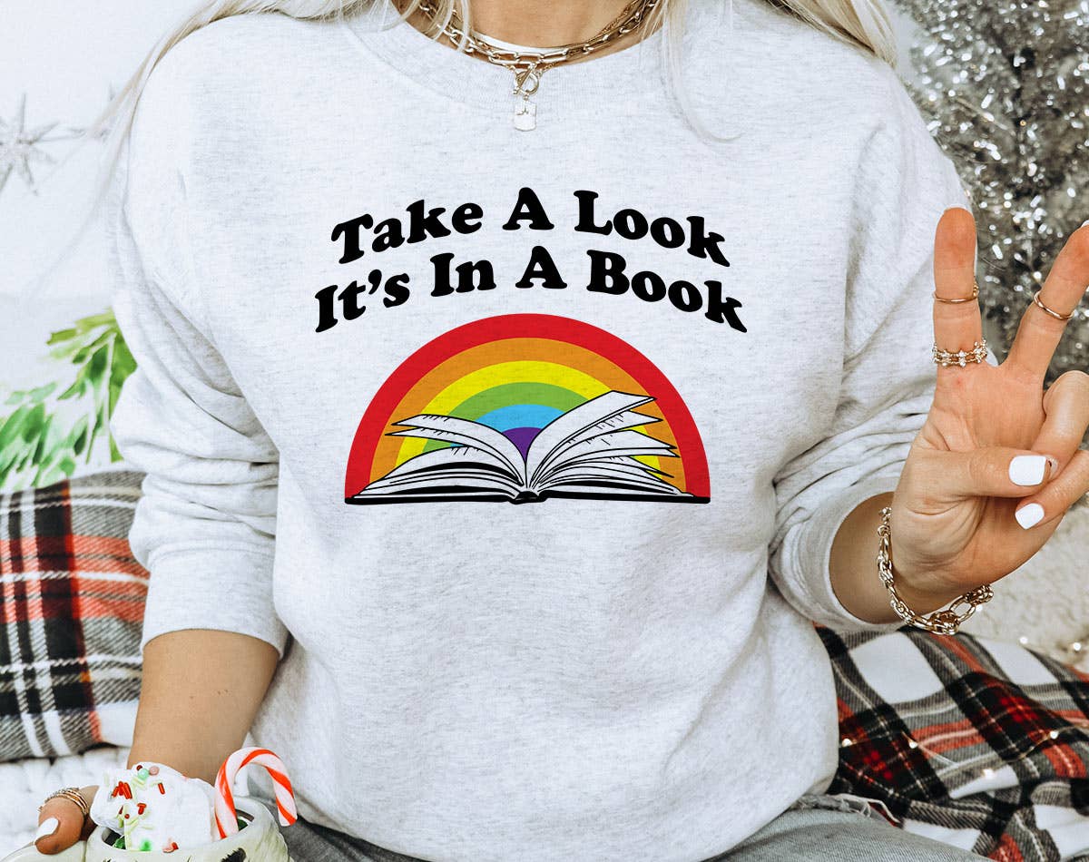 Take A Look, It's in A Book - Reading Rainbow Sweatshirt T-Shirts, Hoodie | PodTeesHub.com