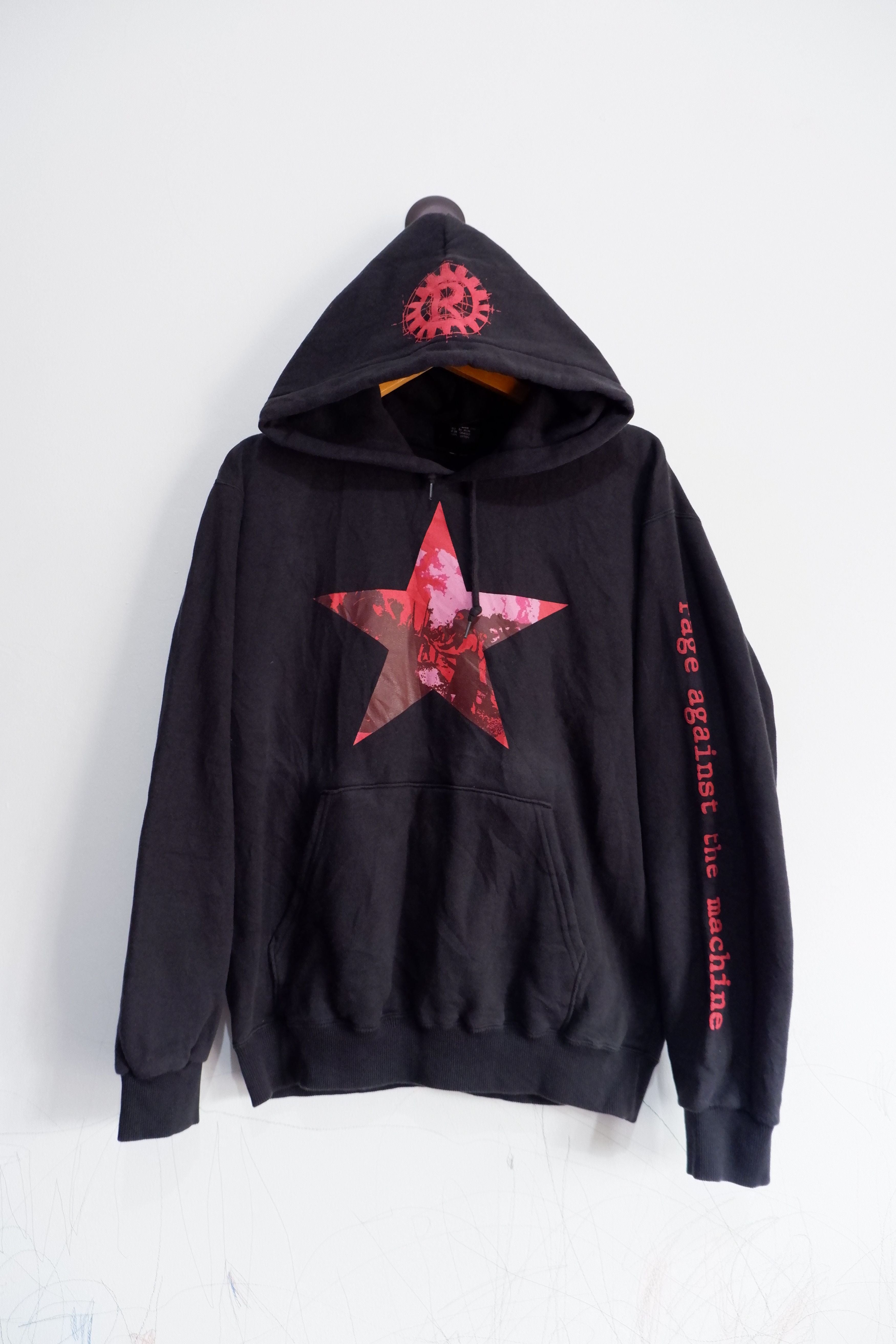 Band Tees Vintage Rage Against The Machine Sun Fadded Pullover Hoodie Sweatshirt | PodTeesHub.com