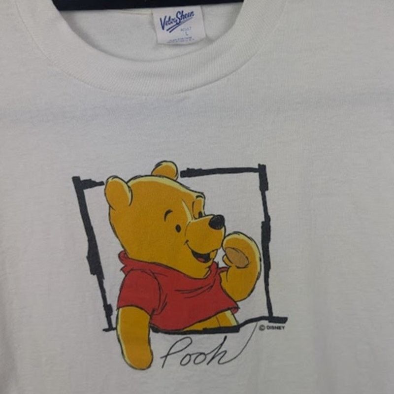 Vintage Winnie The Pooh Vintage 90s Cute Art Cartoon T Shirt Large Hoodie, Sweatshirt | PodTeesHub.com
