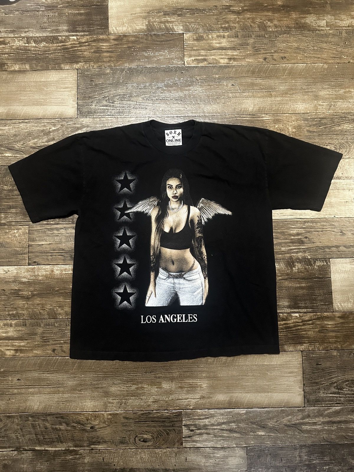 Raised X Online Ceramics Born X Raised X Online Ceramics City Of Angels T Shirt Hoodie, Sweatshirt | PodTeesHub.com