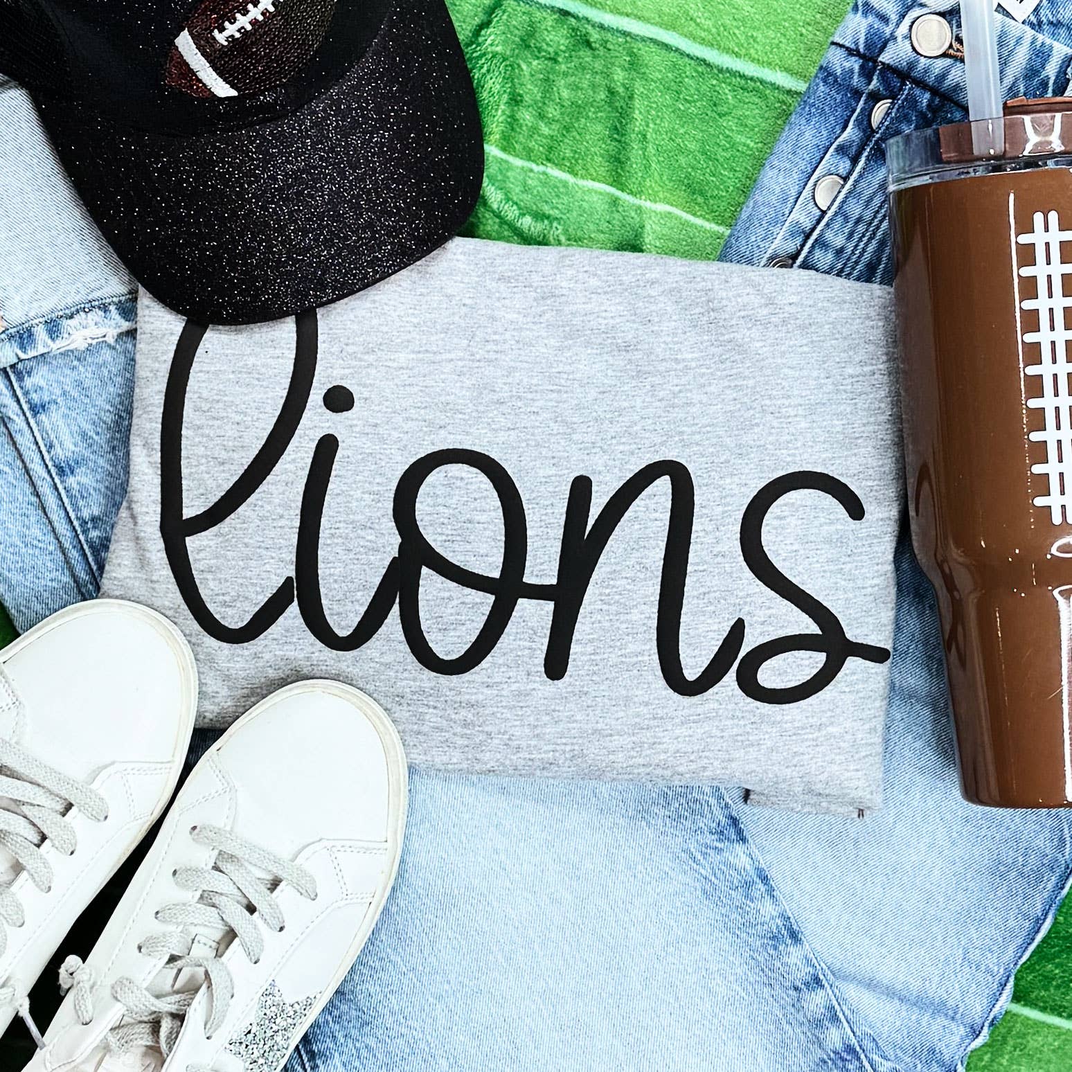 Lions Puff Tee Hoodie, Sweatshirt | PodTeesHub.com