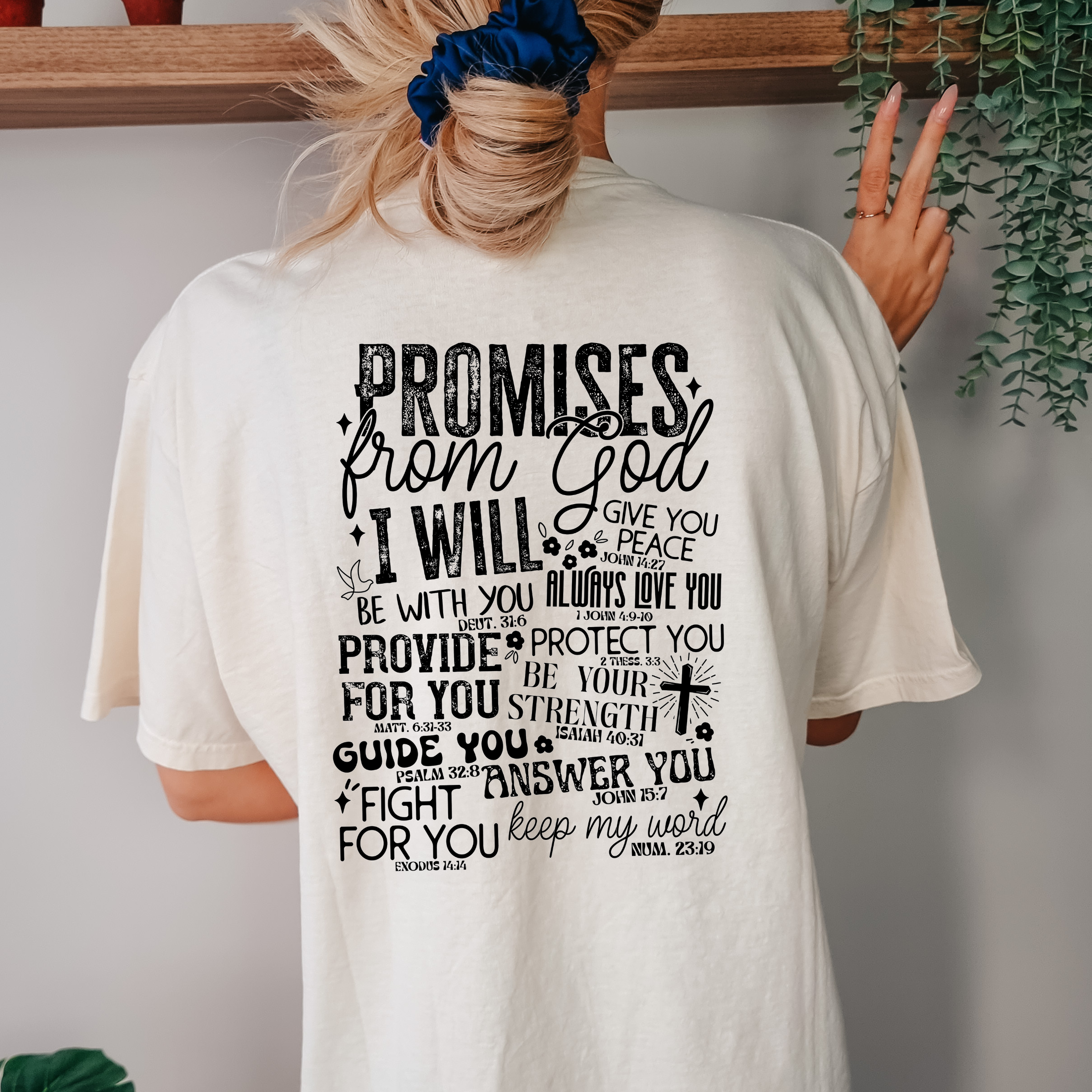 God's Promises Graphic Tee - Christian Tee - Spring Tee Hoodie, Sweatshirt | PodTeesHub.com