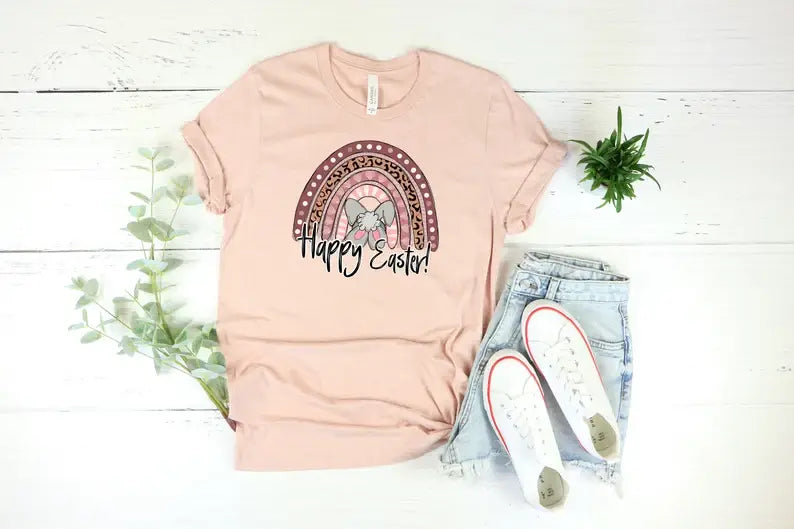 Rainbow Happy Easter T-Shirt Hoodie, Sweatshirt | PodTeesHub.com