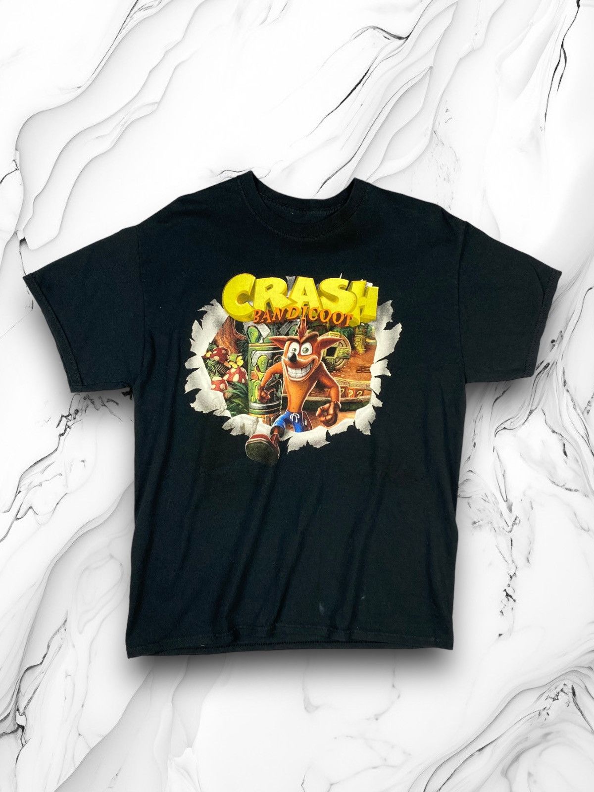 Vintage Crash Bandicoot Video Game Tee T Shirt Hoodie, Sweatshirt | PodTeesHub.com