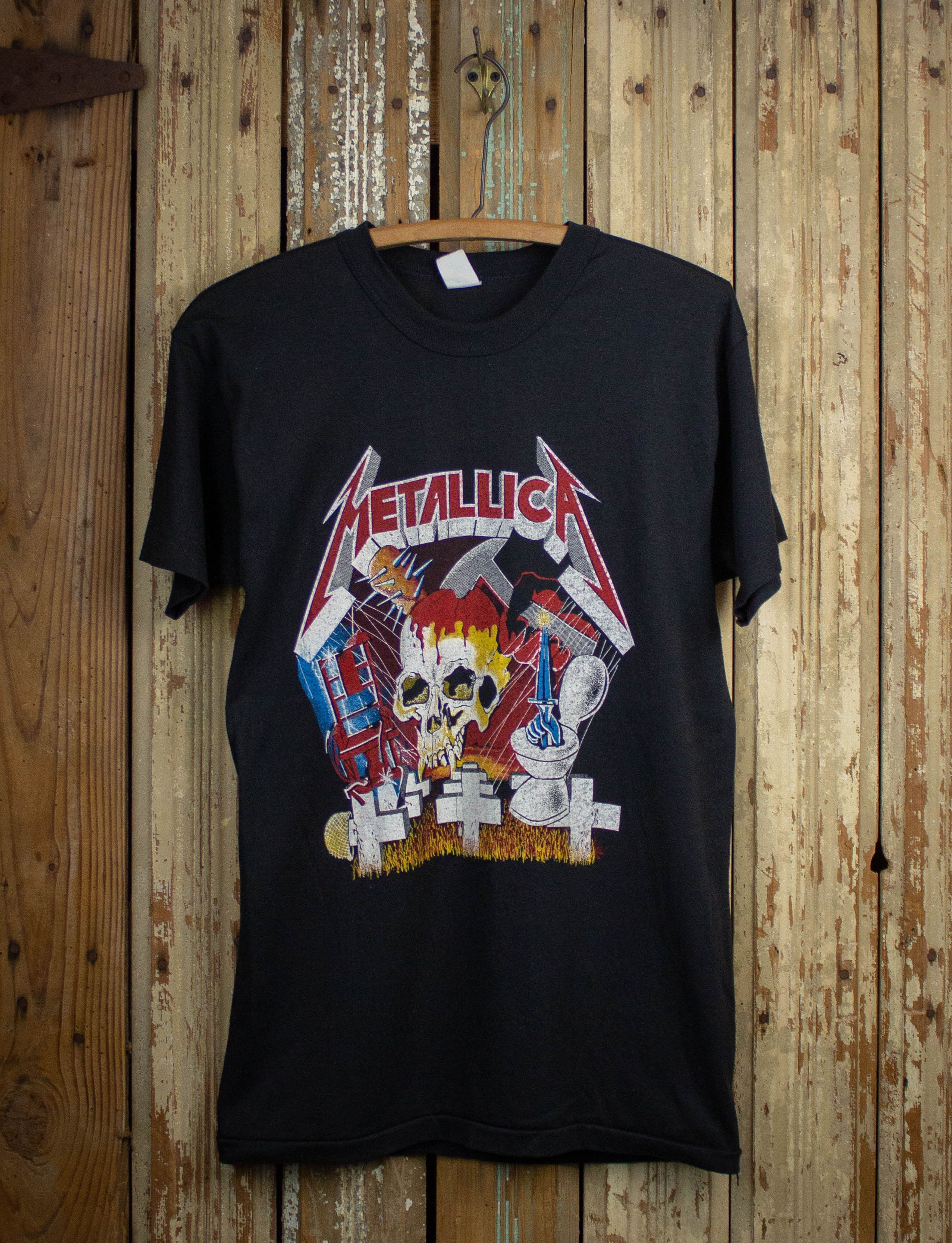 Vintage Metallica Crash Course Concert T Shirt 80s Hoodie, Sweatshirt | PodTeesHub.com