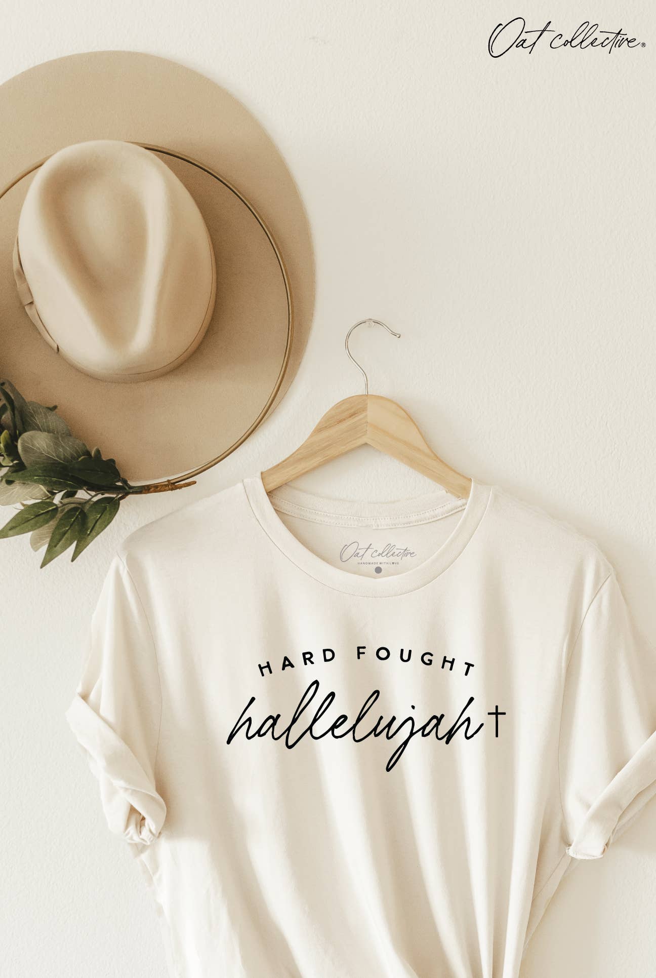 Hard Fought Hallelujah Graphic T-Shirt Hoodie, Sweatshirt | PodTeesHub.com