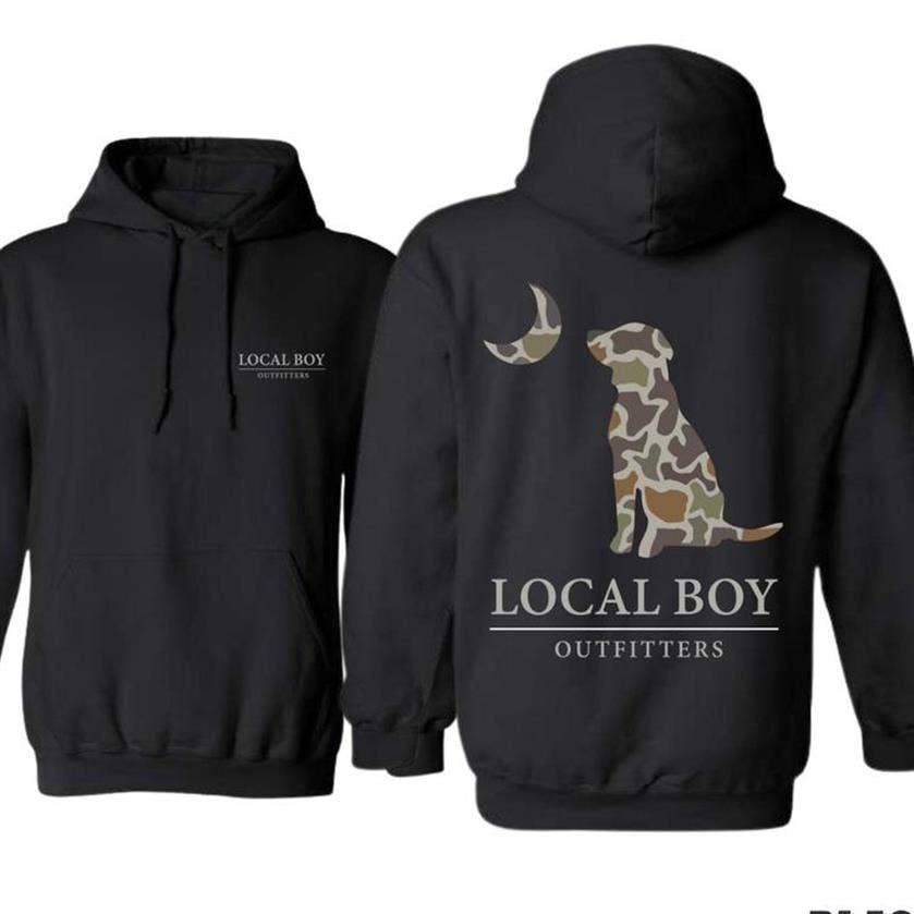 Outfitters Hoodie - Camouflage Dog Outdoor Style T-Shirts, Sweatshirt | PodTeesHub.com