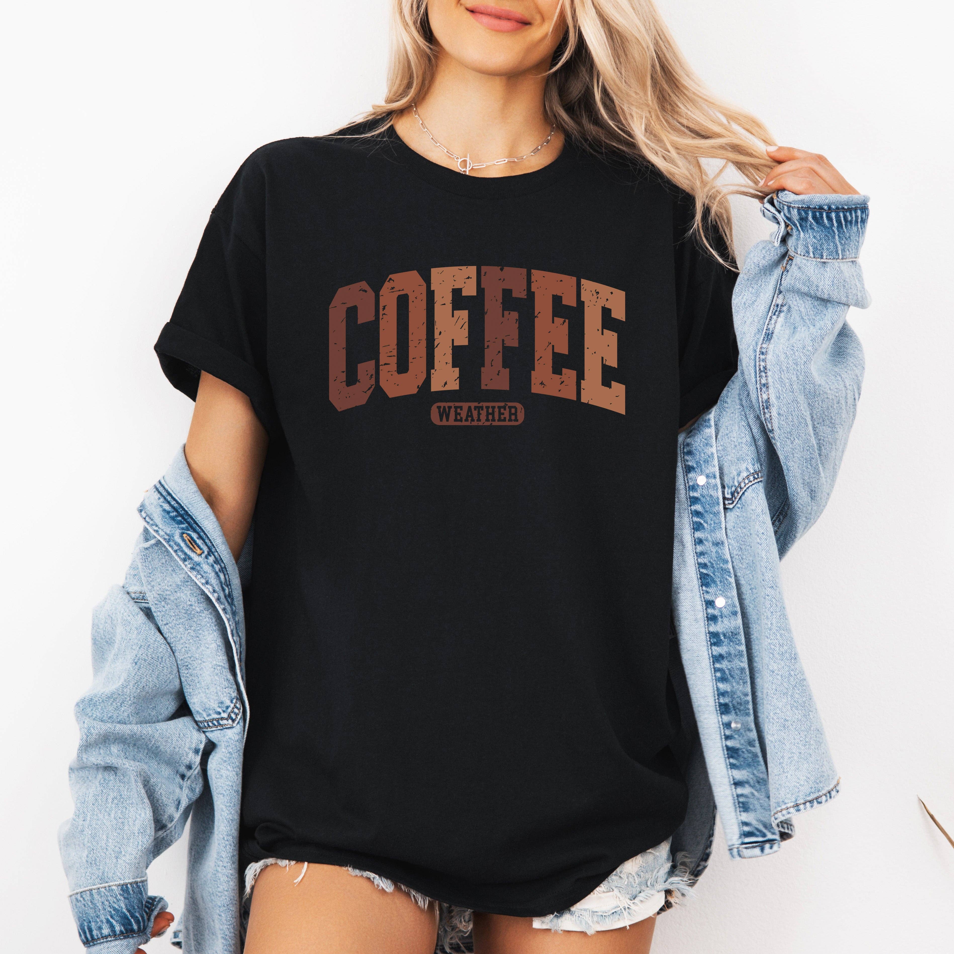 Coffee Weather, Pumpkin, Autumn, Fall, Tshirt Hoodie, Sweatshirt | PodTeesHub.com