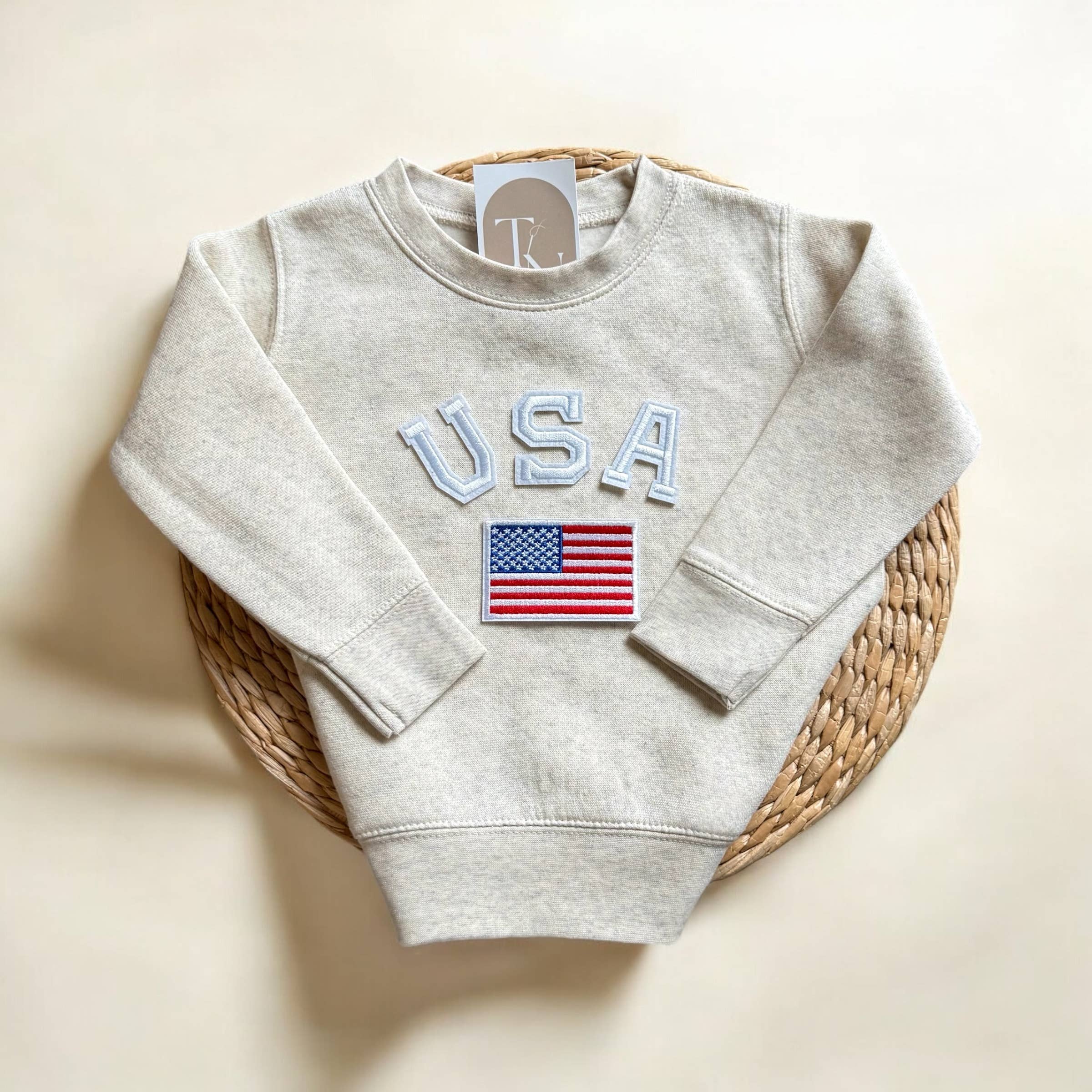 Toddler USA Flag Sweatshirt, Kids Patriotic Tees Hoodie | PodTeesHub.com