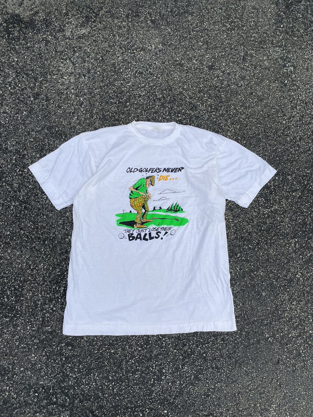 Vintage Golf Cartoon Graphic Funny T Shirt Hoodie, Sweatshirt | PodTeesHub.com