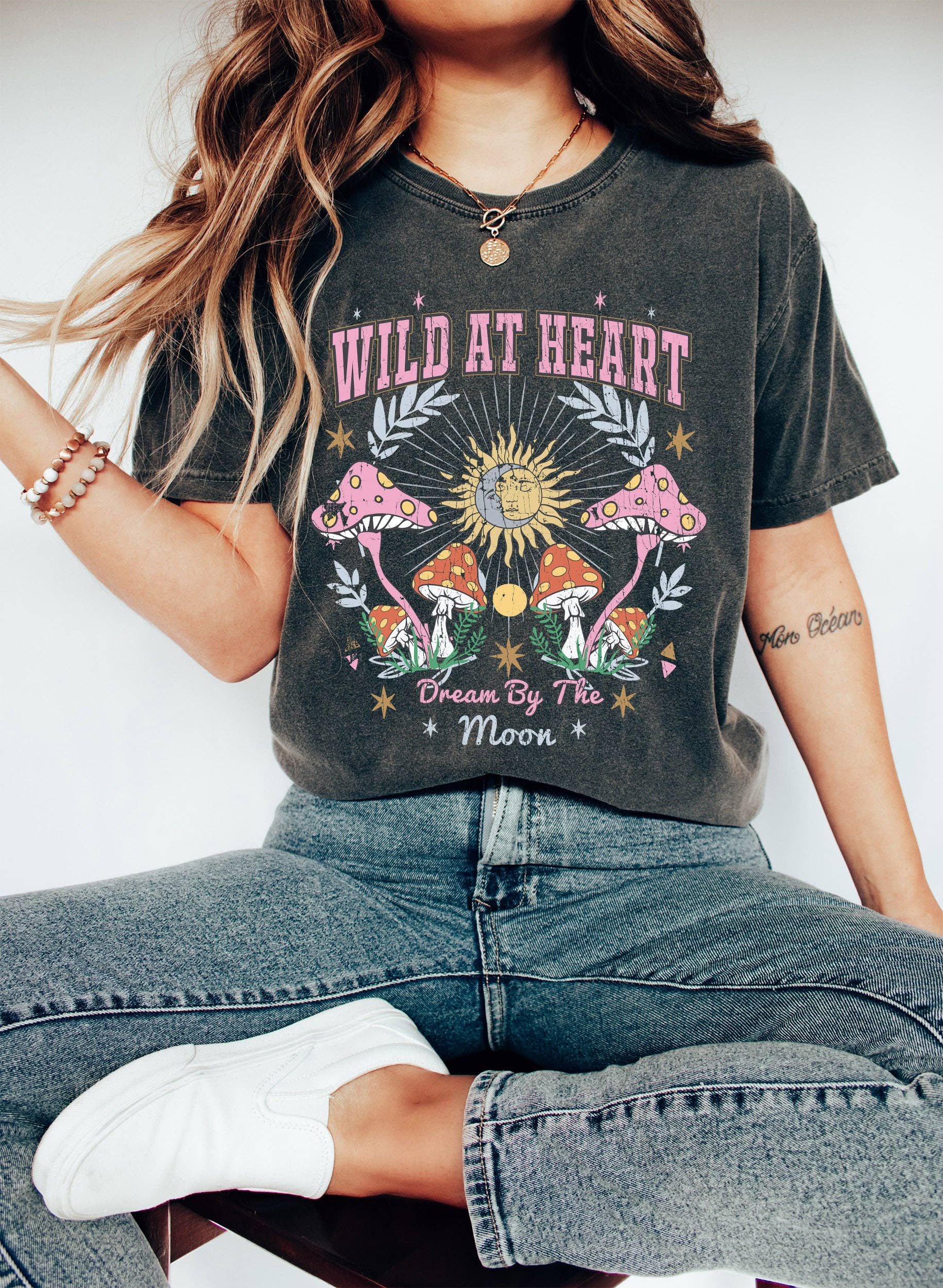 Wild At Heart Dream By the Moon Vintage T-Shirt Hoodie, Sweatshirt | PodTeesHub.com