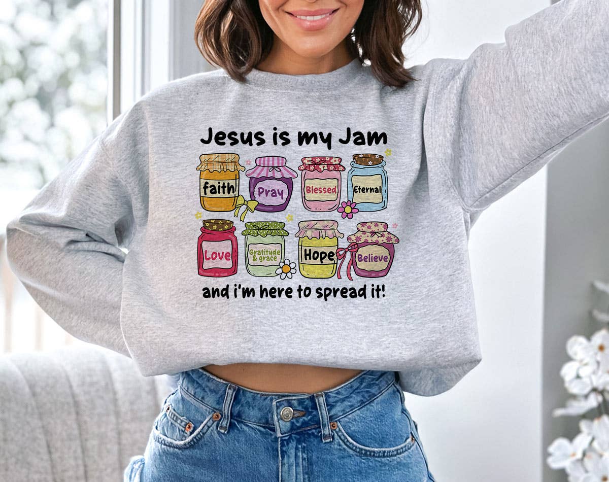 Jesus Is My Jam Cute Christian Faith Pray Sweatshirt T-Shirts, Hoodie | PodTeesHub.com