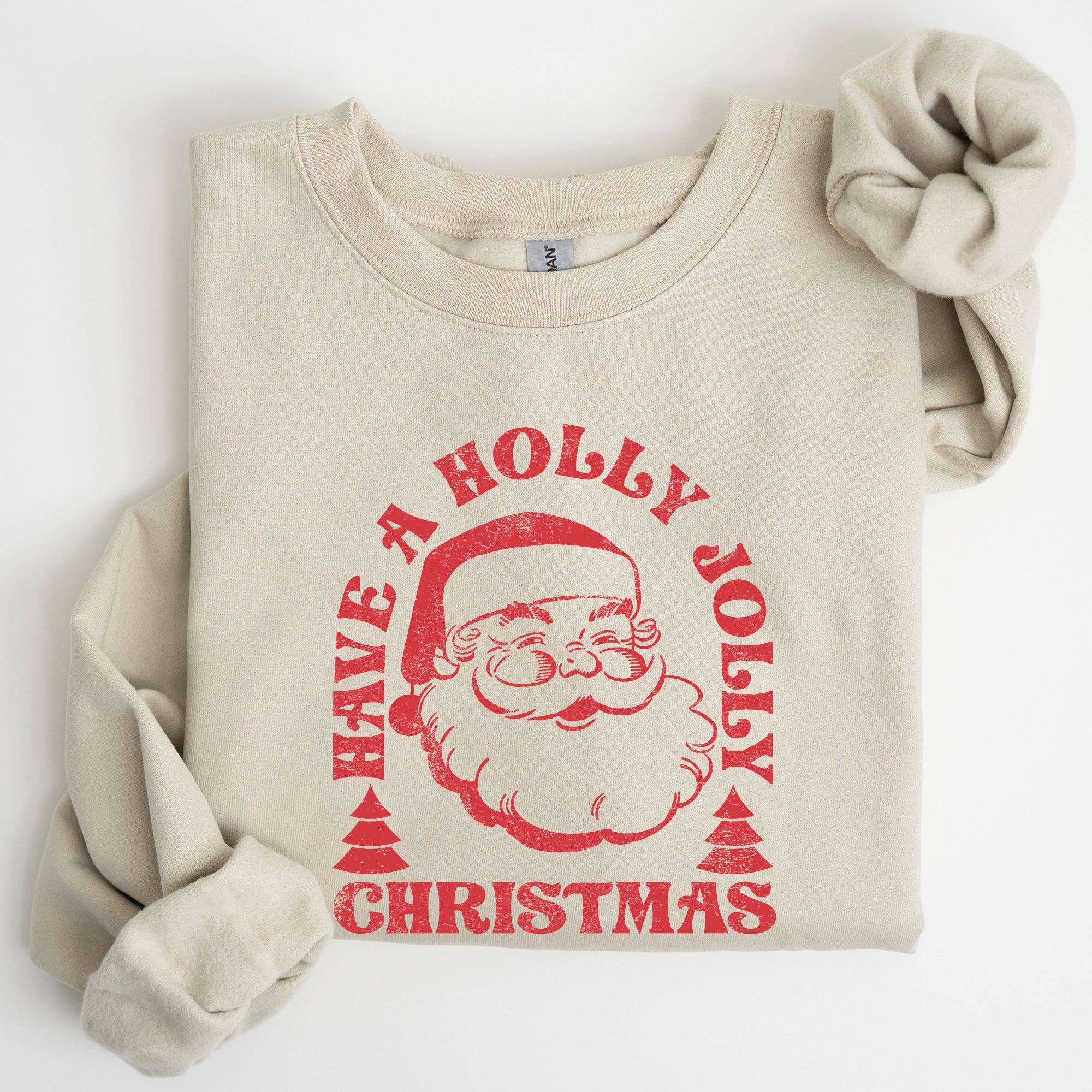 Have A Holly Jolly Christmas, Classic Retro Santa Sweatshirt T-Shirts, Hoodie | PodTeesHub.com