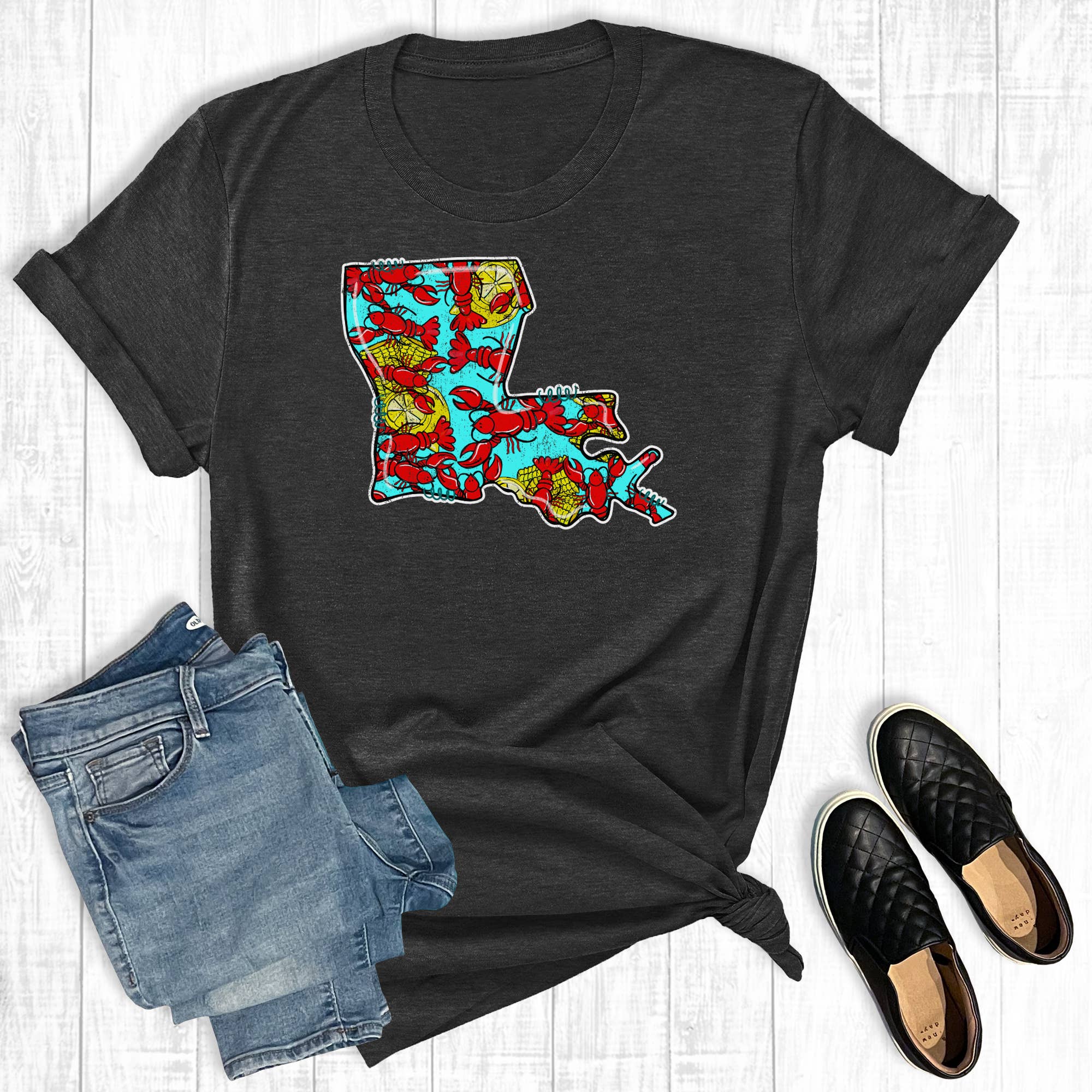Crawfish Louisiana Graphic Tee Hoodie, Sweatshirt | PodTeesHub.com