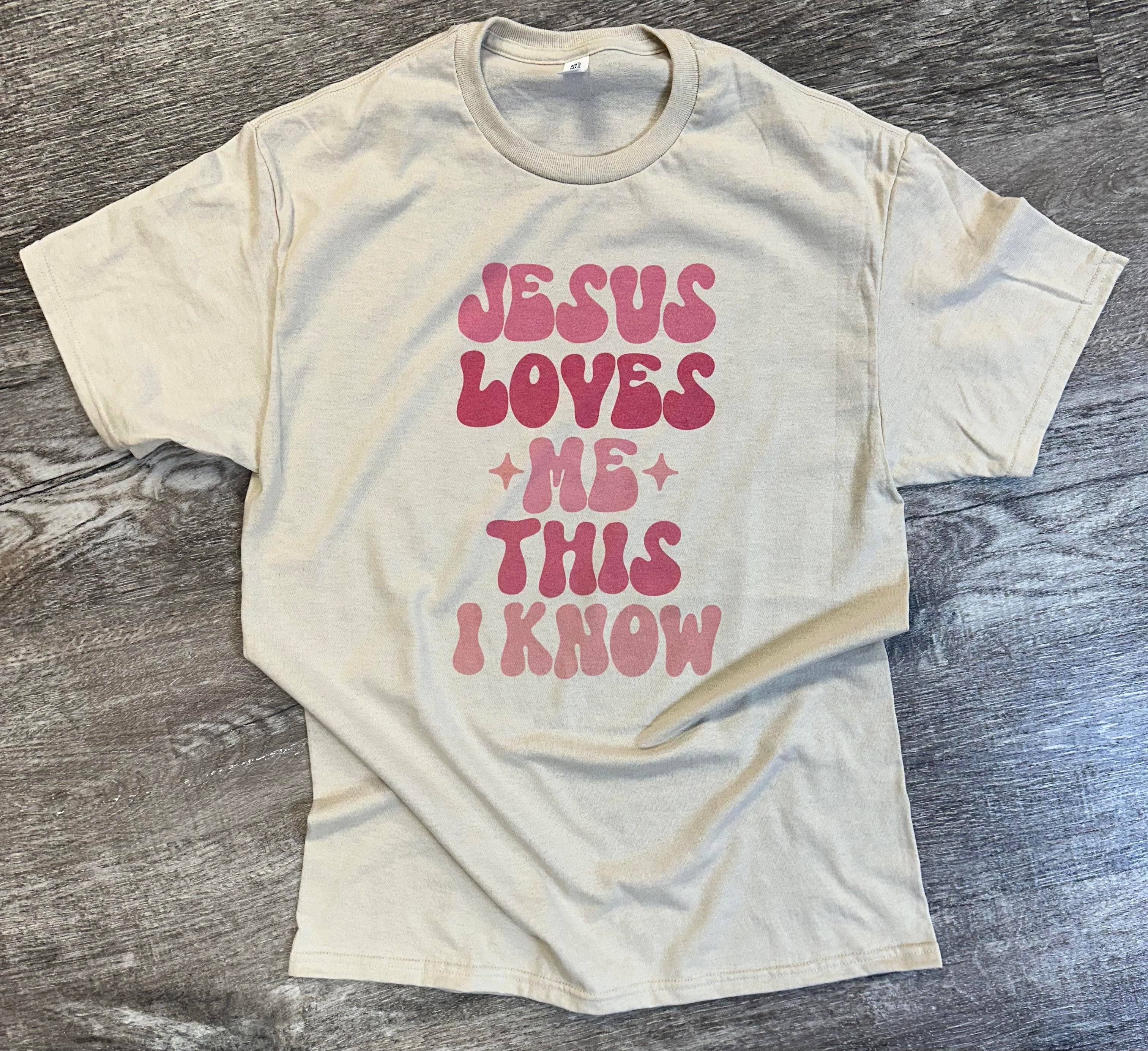 Jesus Loves Me This I Know On Sand Tee Hoodie, Sweatshirt | PodTeesHub.com