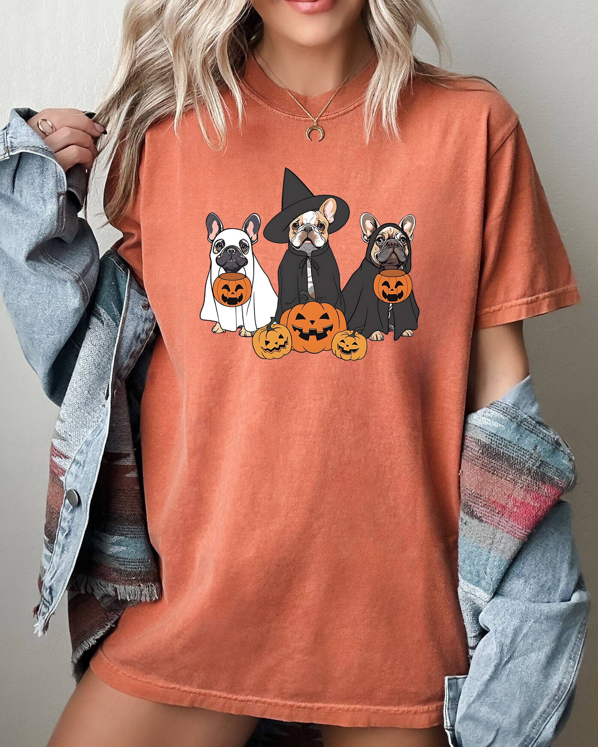 Ghost Dogs, Skeleton, Funny, Pumpkin, Halloween T-Shirt Hoodie, Sweatshirt | PodTeesHub.com