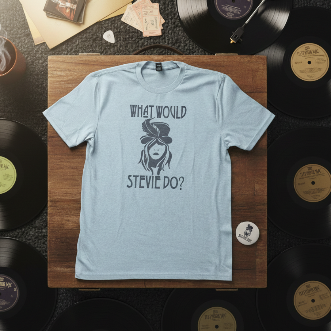 Retro Band T-Shirt What Would Stevie Do Graphic Tee Hoodie, Sweatshirt | PodTeesHub.com