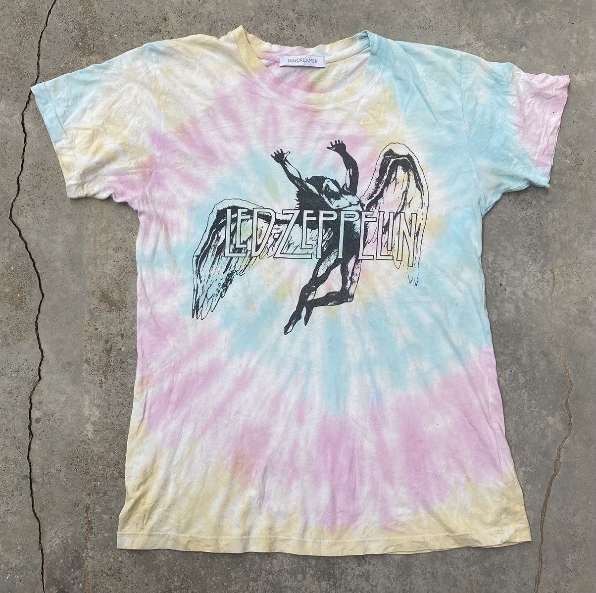 Zeppelin Led Zeppelin Tie Dye Wash Tshirt By Daydreamer Hoodie, Sweatshirt | PodTeesHub.com