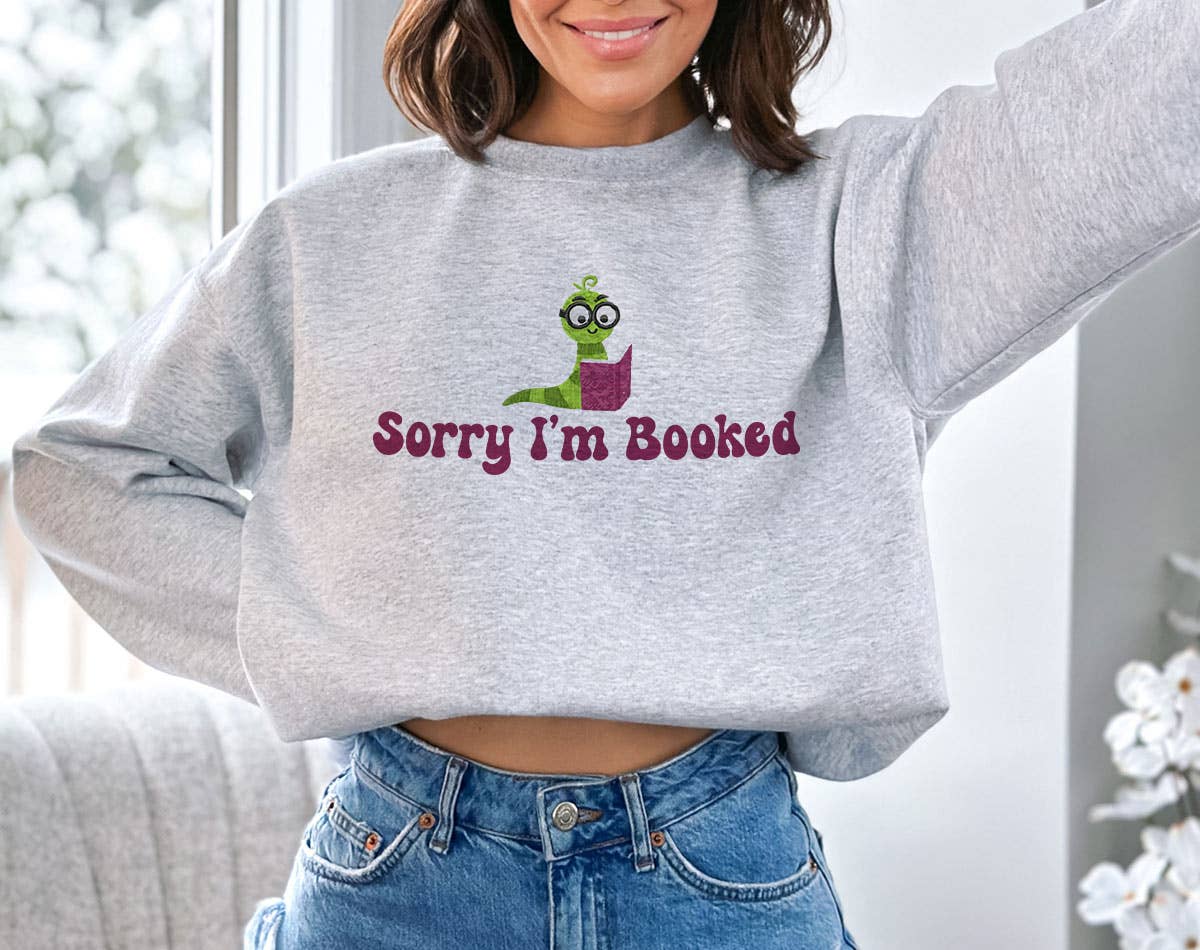 Sorry I'm Booked - Cute Bookworm Book Reading Sweatshirt T-Shirts, Hoodie | PodTeesHub.com