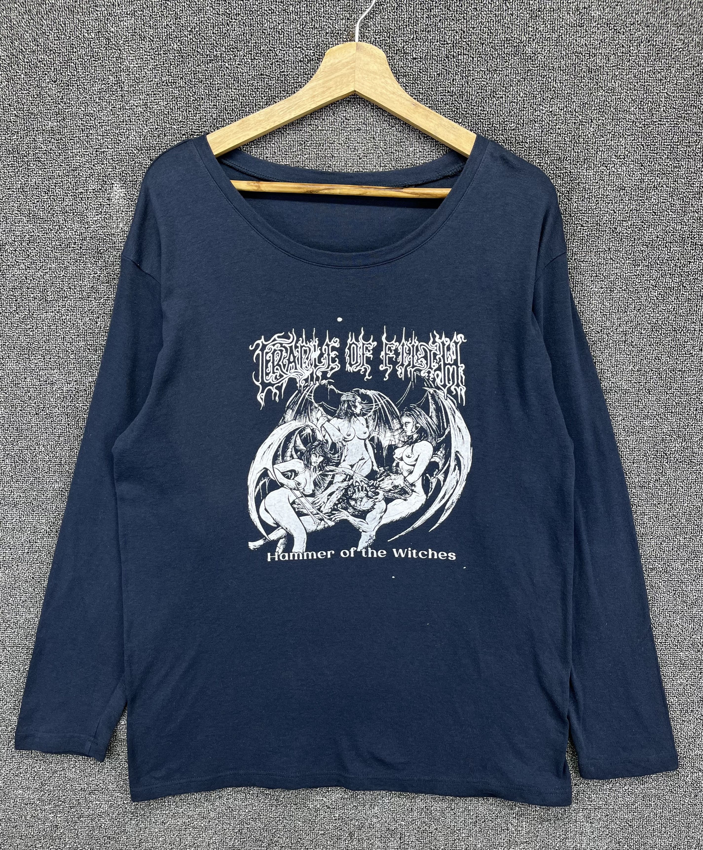 Band Tees Vintage Cradle Of Filth Punk Rock Band Tees T Shirts Hoodie, Sweatshirt | PodTeesHub.com