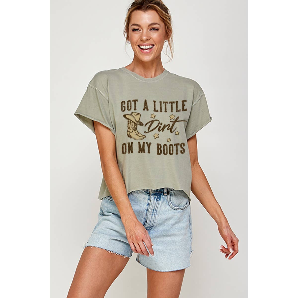 Got A Little Dirt On My Boots Vintage Graphic Tee Hoodie, Sweatshirt | PodTeesHub.com