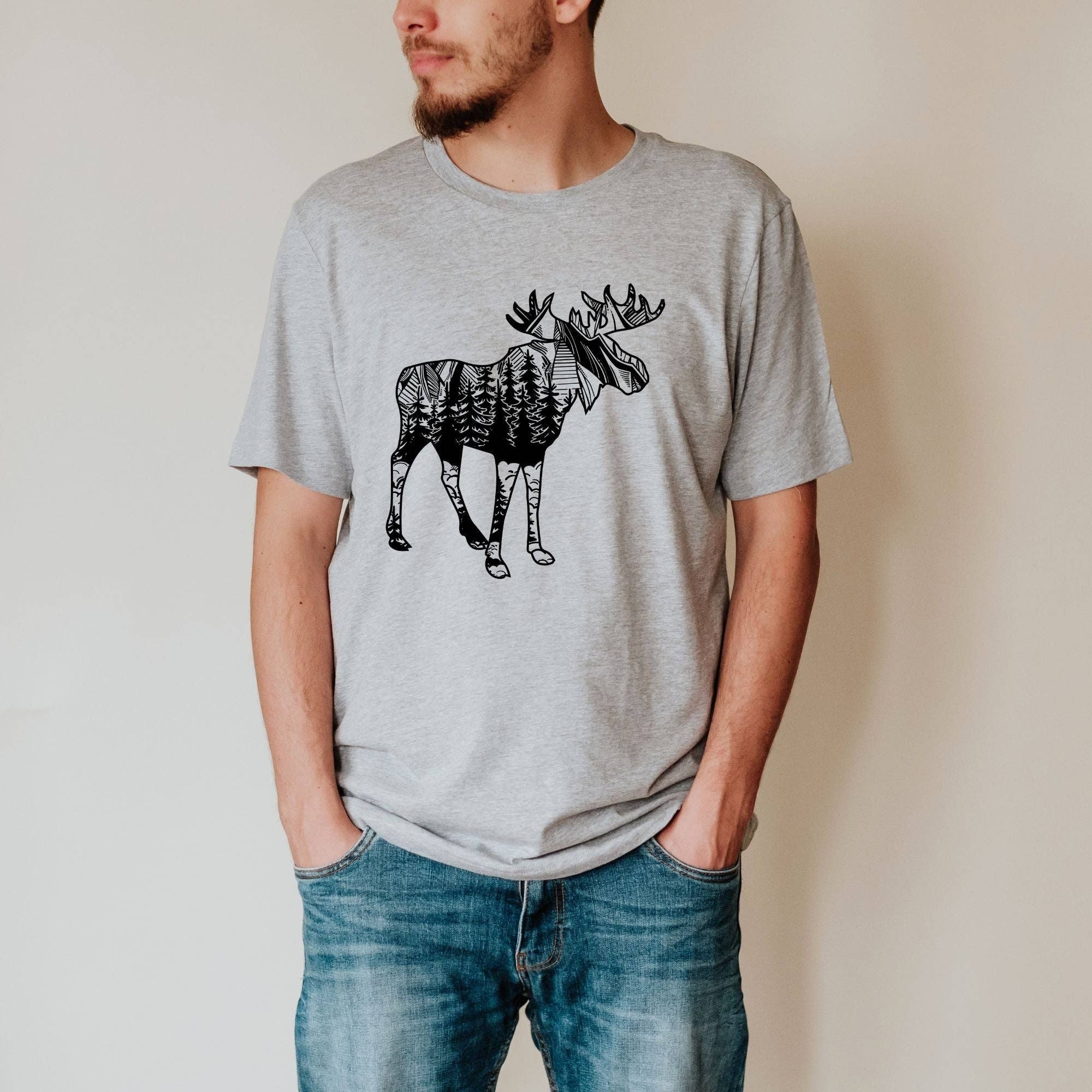 Moose T Shirt For Men 24 *Unisex Fit*024 Hoodie, Sweatshirt | PodTeesHub.com