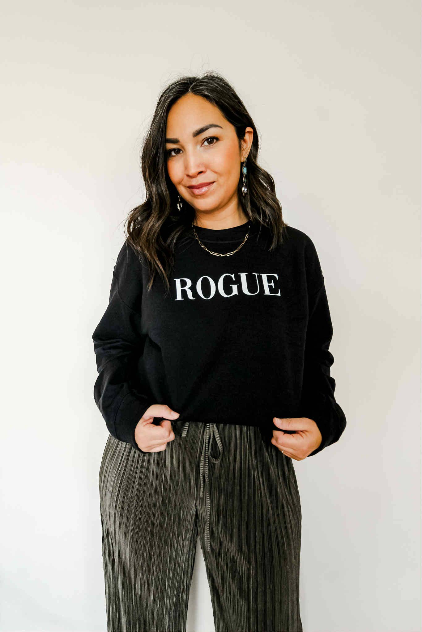 Rogue Funny Black Sweatshirt, Crewneck, Fall Crewneck T-Shirts, Hoodie | PodTeesHub.com