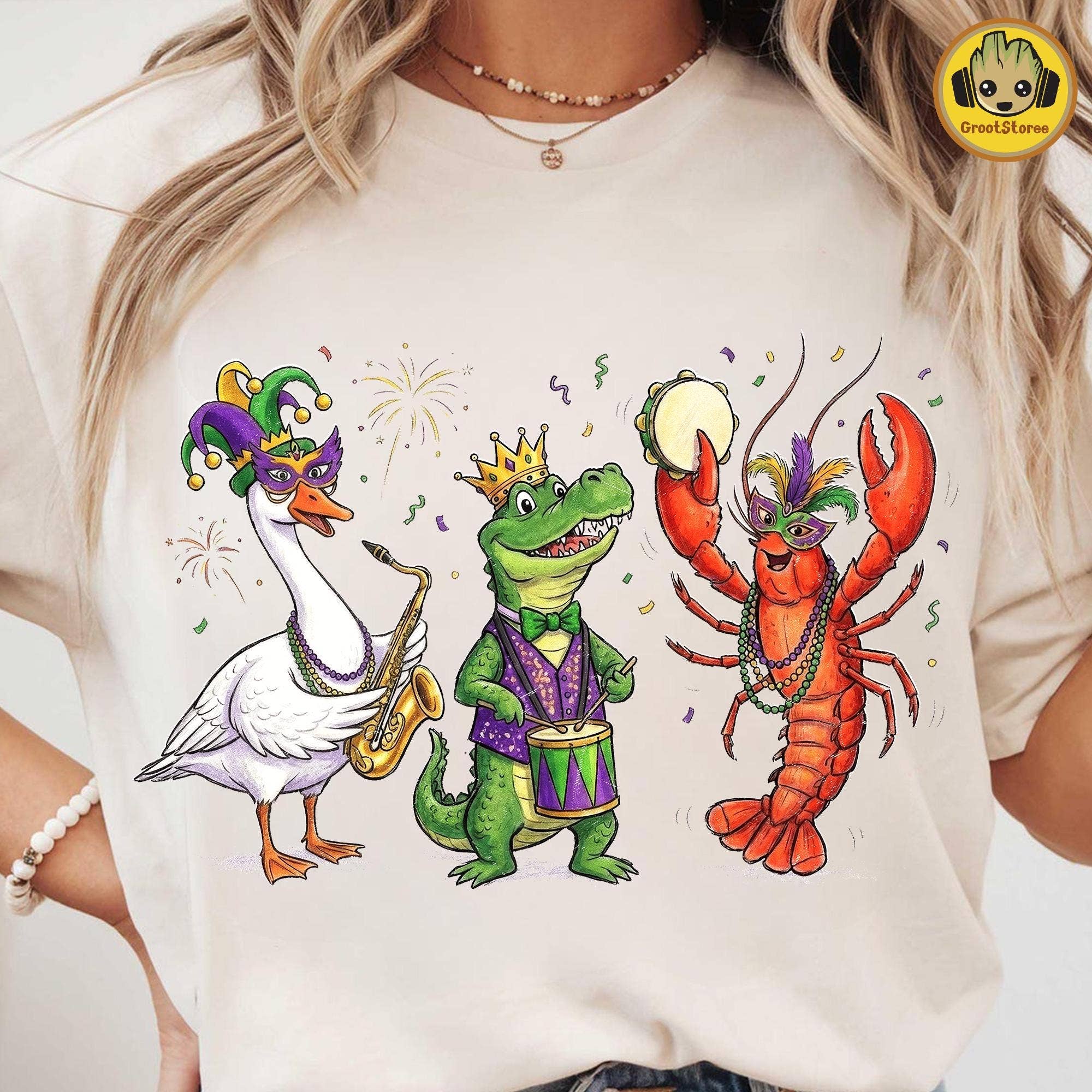 Mardi Gras Animal Print Shirt For Fat Tuesday Hoodie, Sweatshirt | PodTeesHub.com