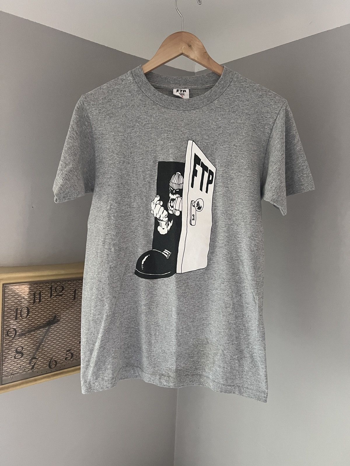 Fuck The Population Ftp Doorway T Shirt Grey Size Small Hoodie, Sweatshirt | PodTeesHub.com
