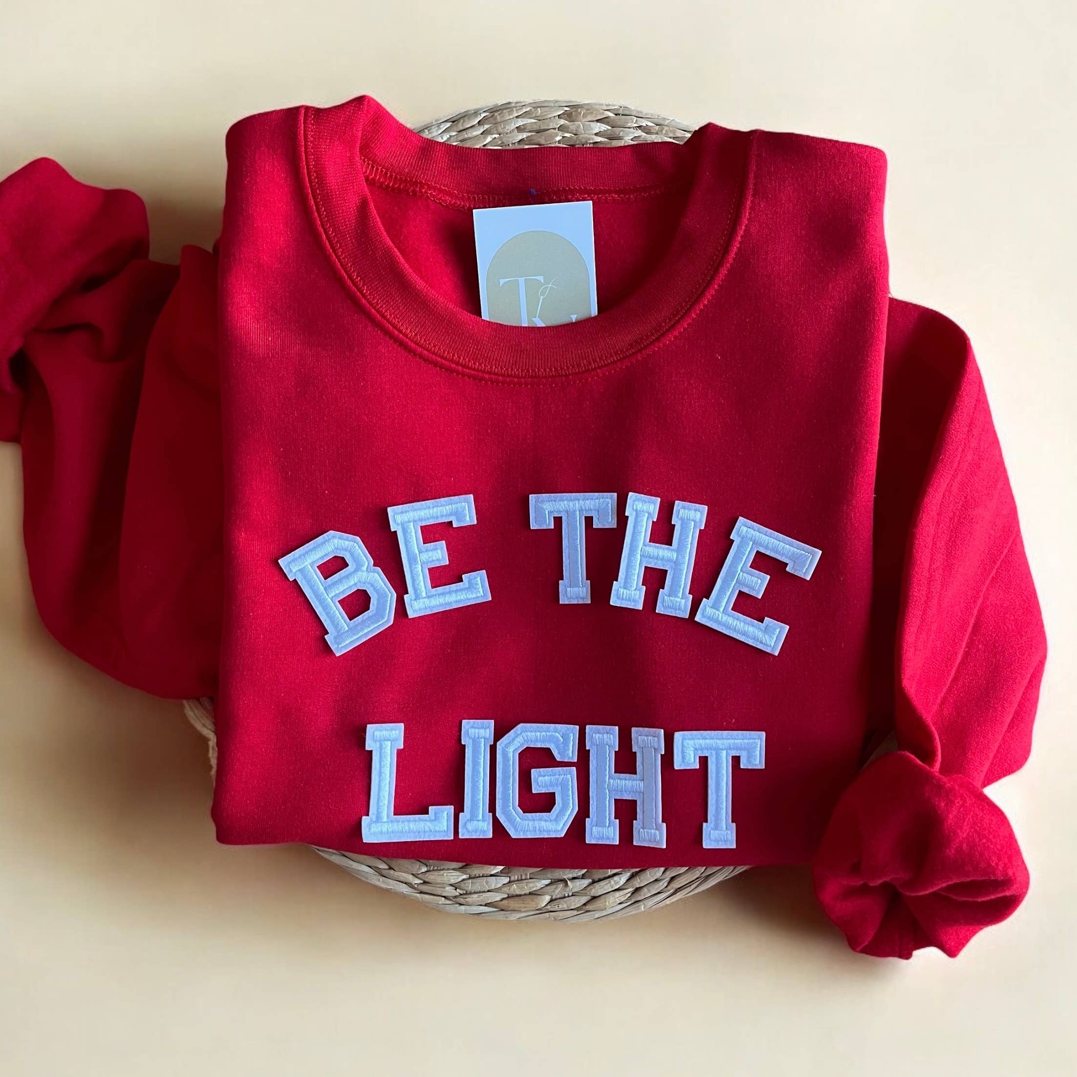Be the Light Christian Sweatshirt, Faith Based Apparel T-Shirts, Hoodie | PodTeesHub.com