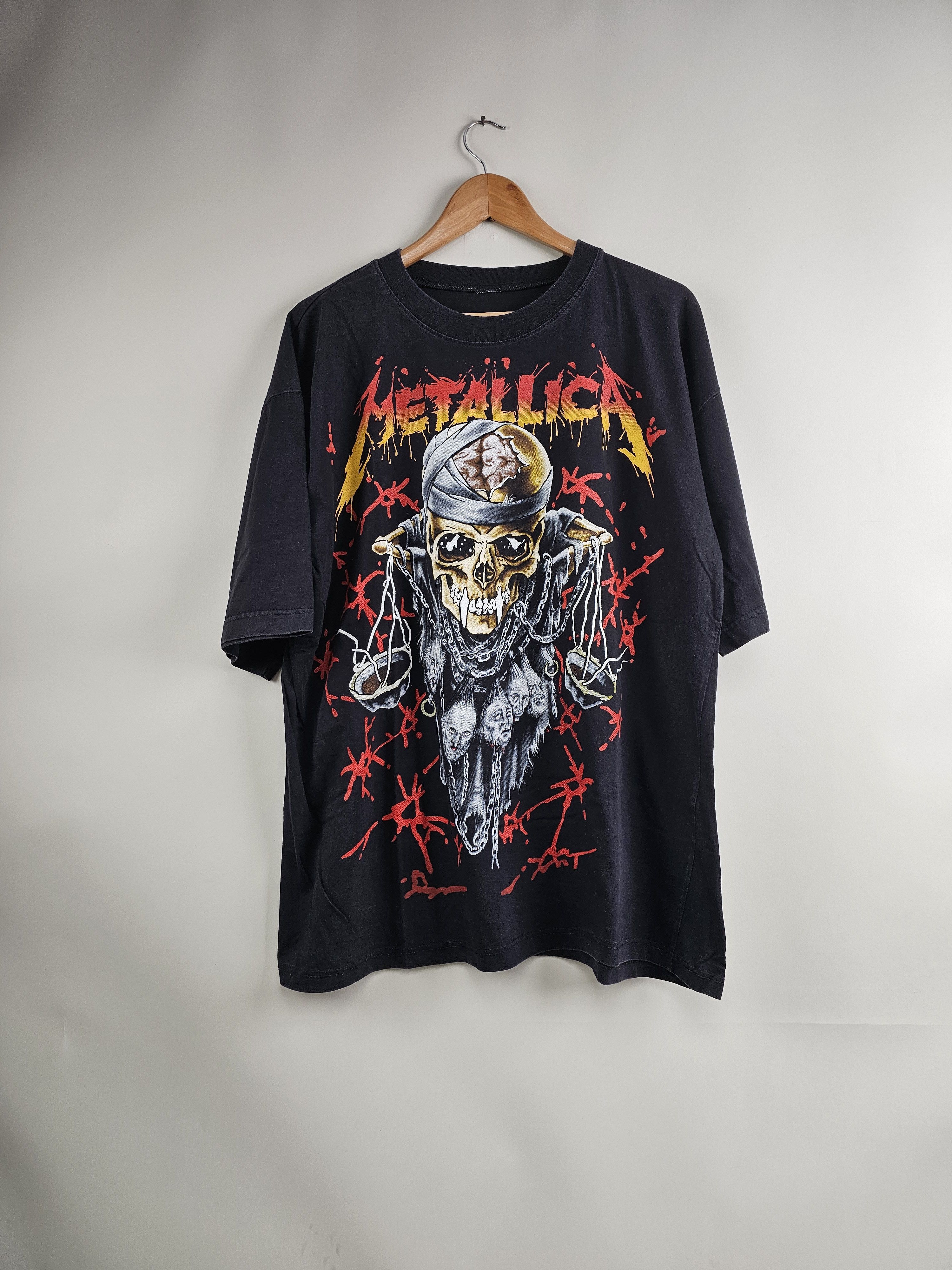 Metallica X Vintage 90s Metallica Doris Pushead Bootleg Xl 23 5 29 T-Shirts, Hoodie, Sweatshirt | PodTeesHub.com