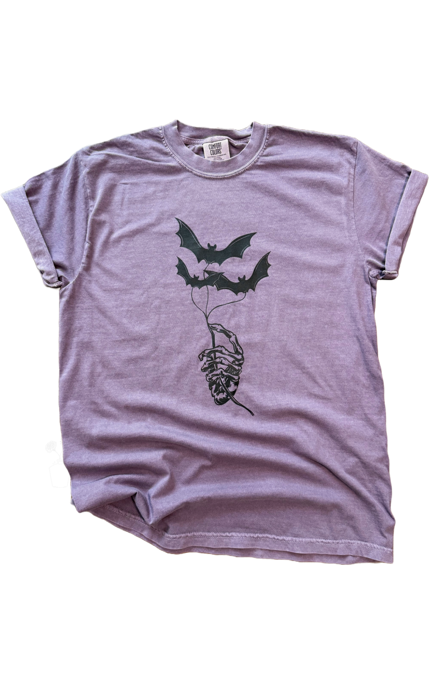Skelly Hand Bat Balloons Halloween Tee Hoodie, Sweatshirt | PodTeesHub.com