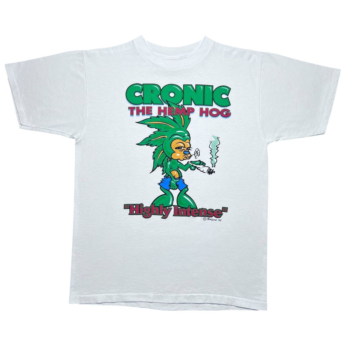 Vintage 1994 Chronic The Hemp Hog Sonic Parody Weed T Shirt Hoodie, Sweatshirt | PodTeesHub.com