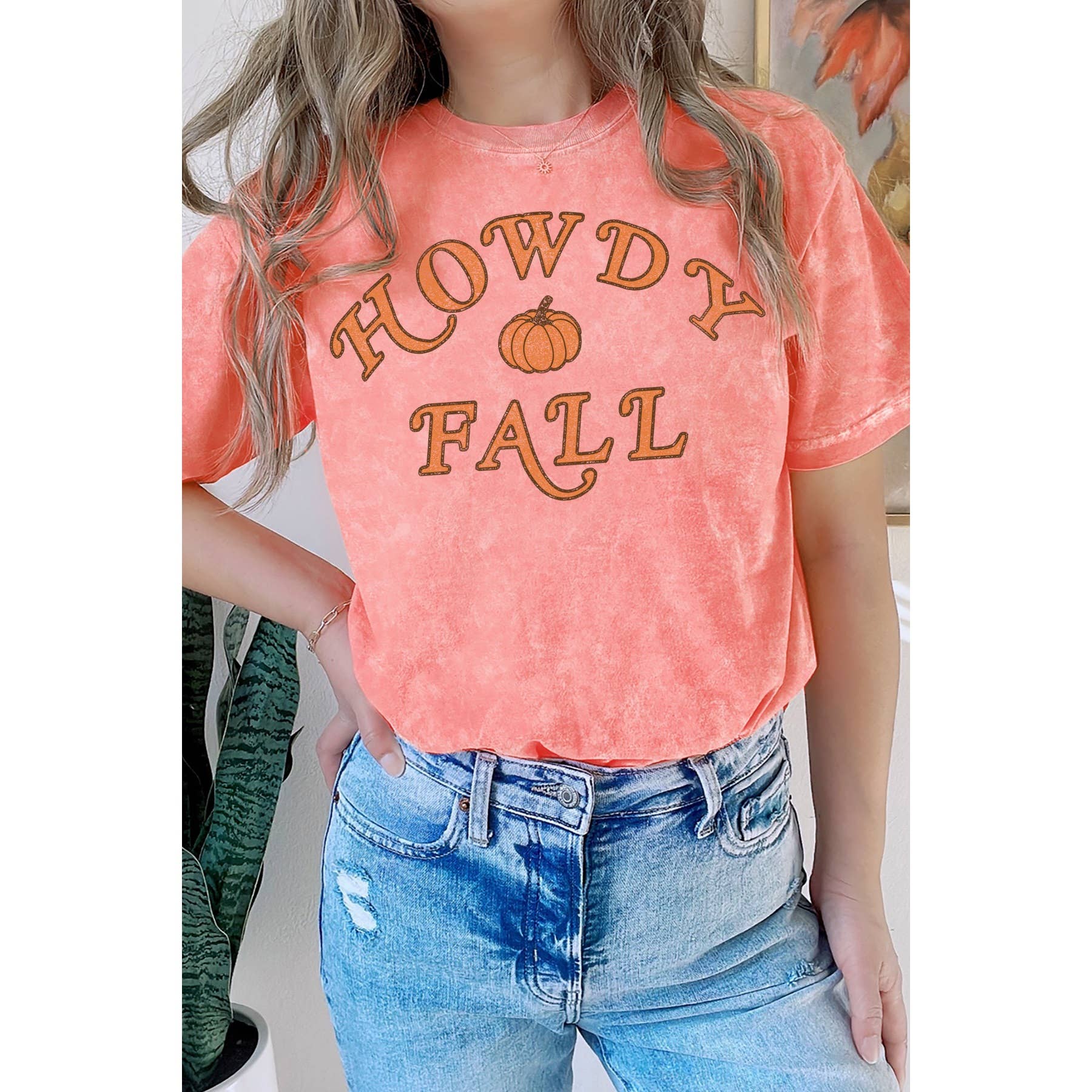 Howdy Fall - Mineral Wash T Shirt Hoodie, Sweatshirt | PodTeesHub.com