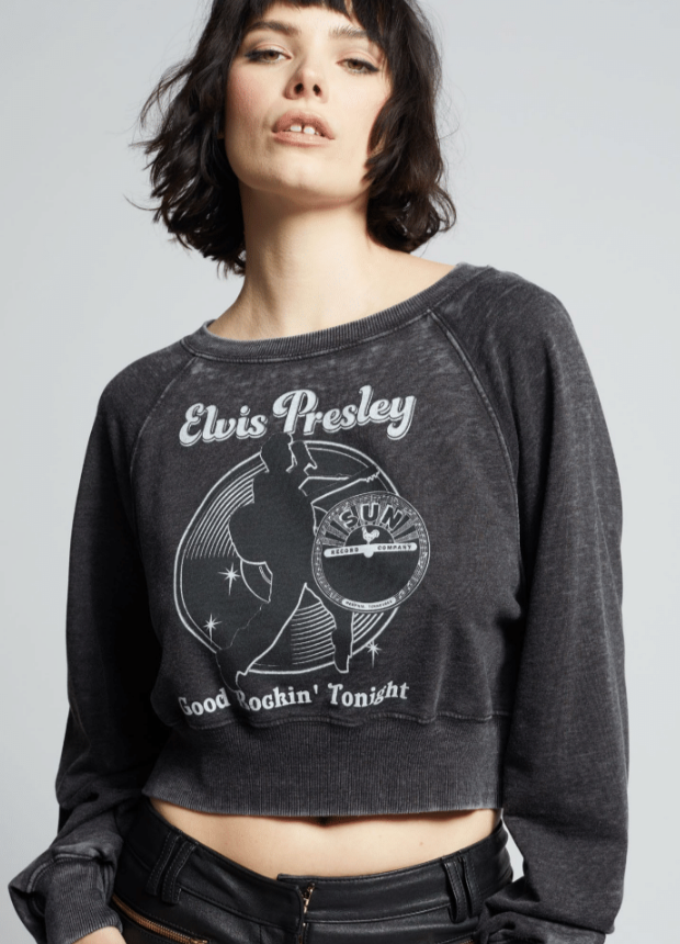 302433 - 930 Elvis X Sun Record Cropped Sweatshirt T-Shirts, Hoodie | PodTeesHub.com