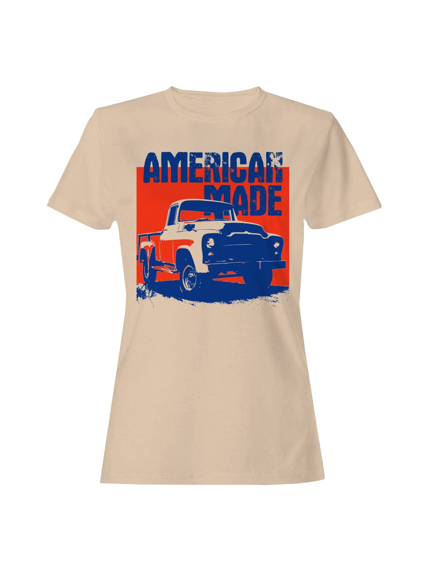 Vintage American Truck Art Women's T-Shirt Hoodie, Sweatshirt | PodTeesHub.com