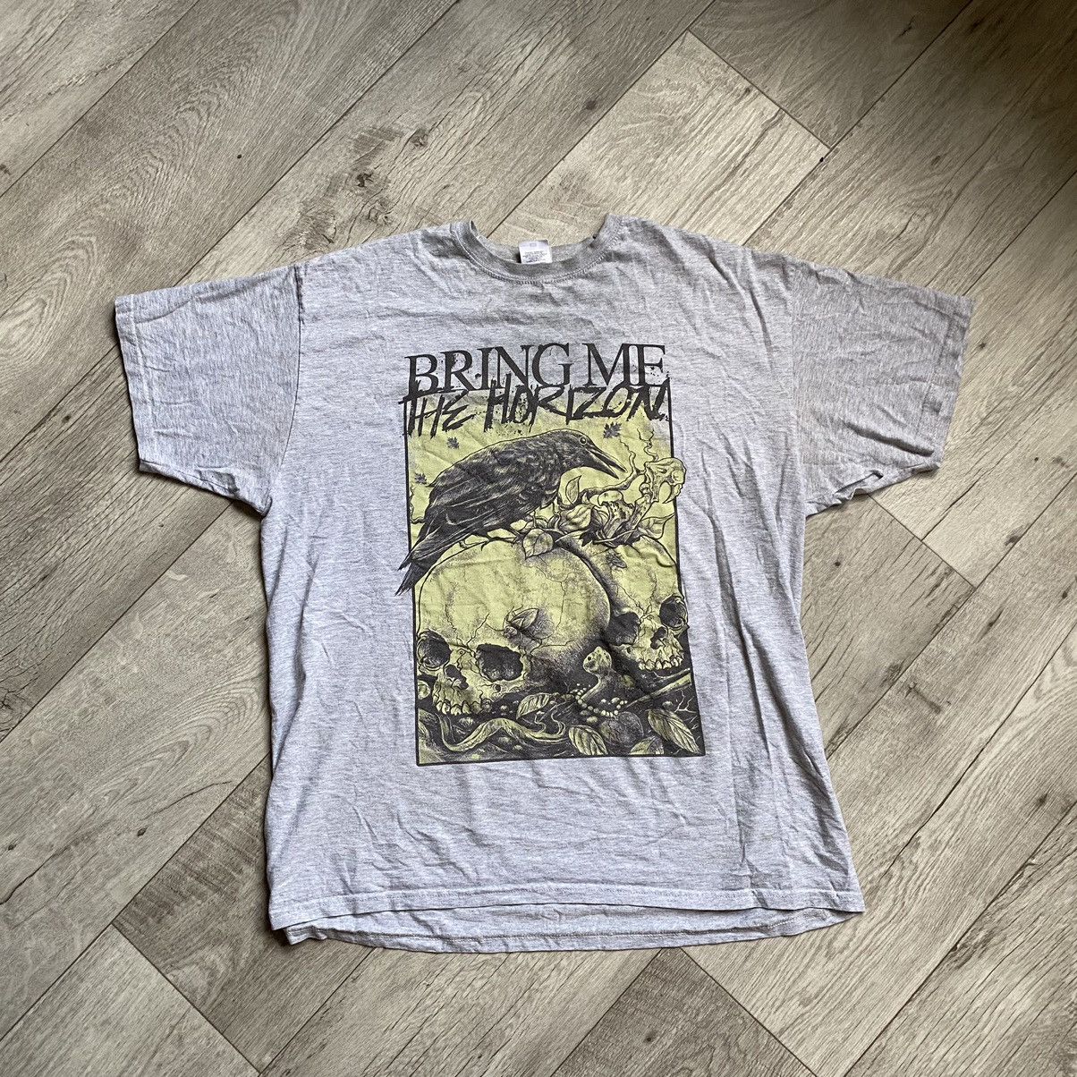 Band Tees Amazing Bring Me The Horizon Skull Bird Horror T Shirt Hoodie, Sweatshirt | PodTeesHub.com