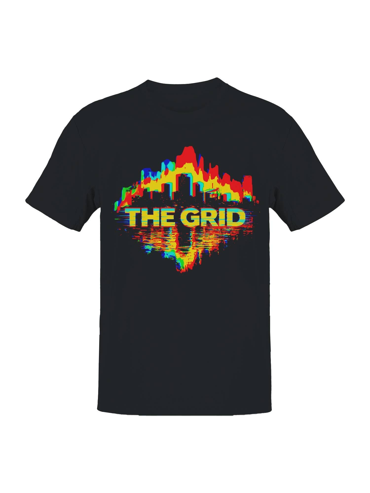 Urban Glitch Landscape Art Men's T-Shirt Hoodie, Sweatshirt | PodTeesHub.com