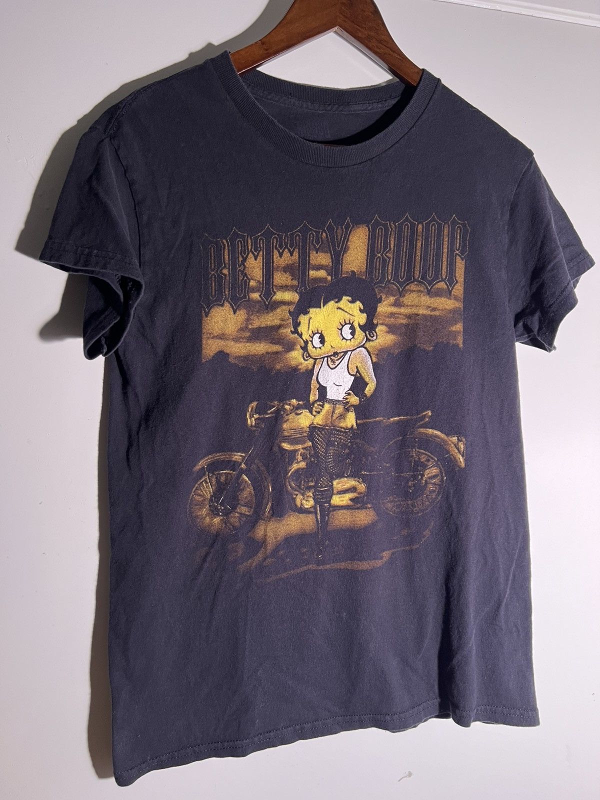 Vintage Y2k 2000 S Vintage Betty Boop Goth Motorcycle Retro T Shirt Hoodie, Sweatshirt | PodTeesHub.com