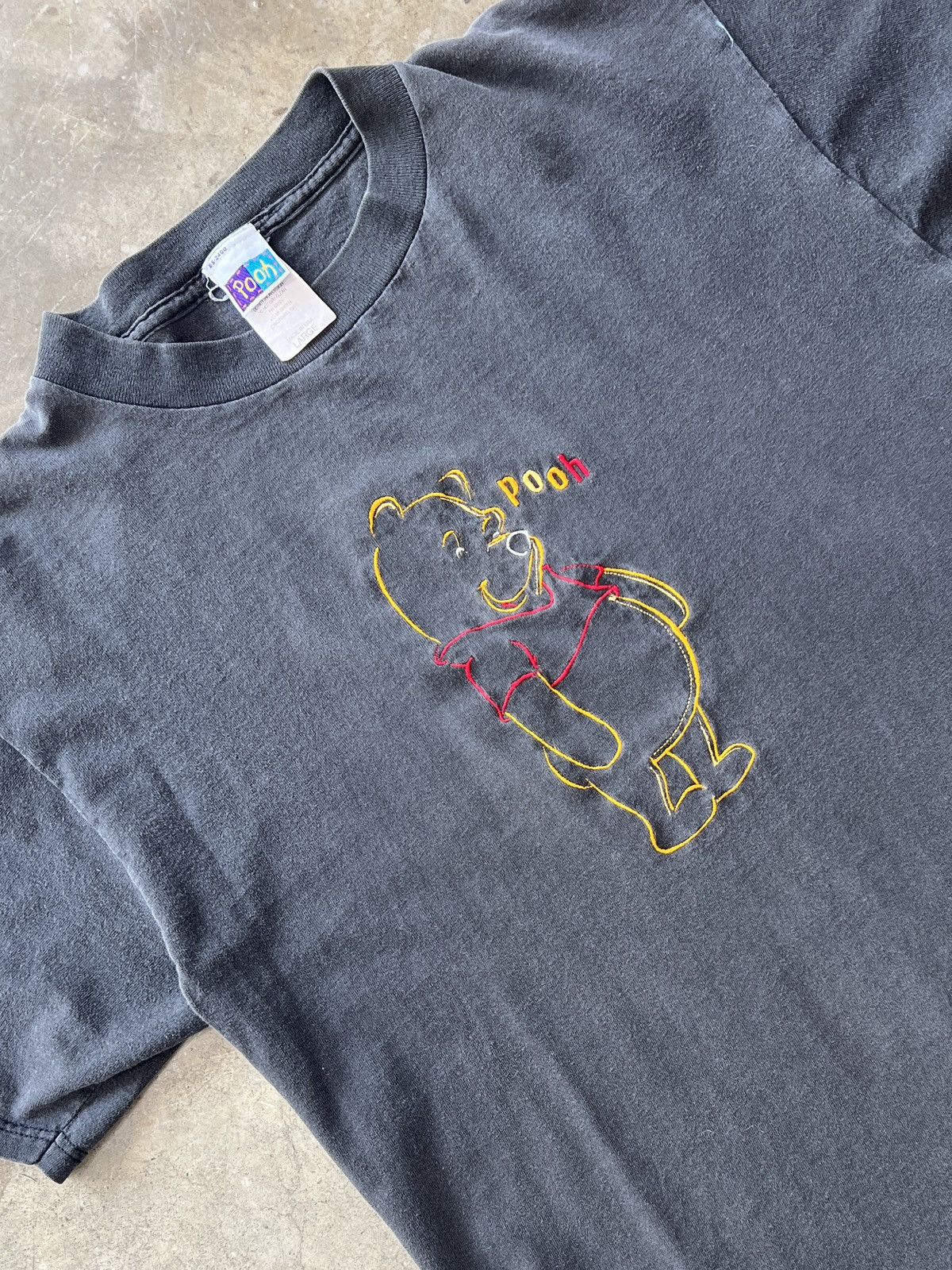 Vintage 90s Winnie The Pooh Embroidered Tee Large Hoodie, Sweatshirt | PodTeesHub.com