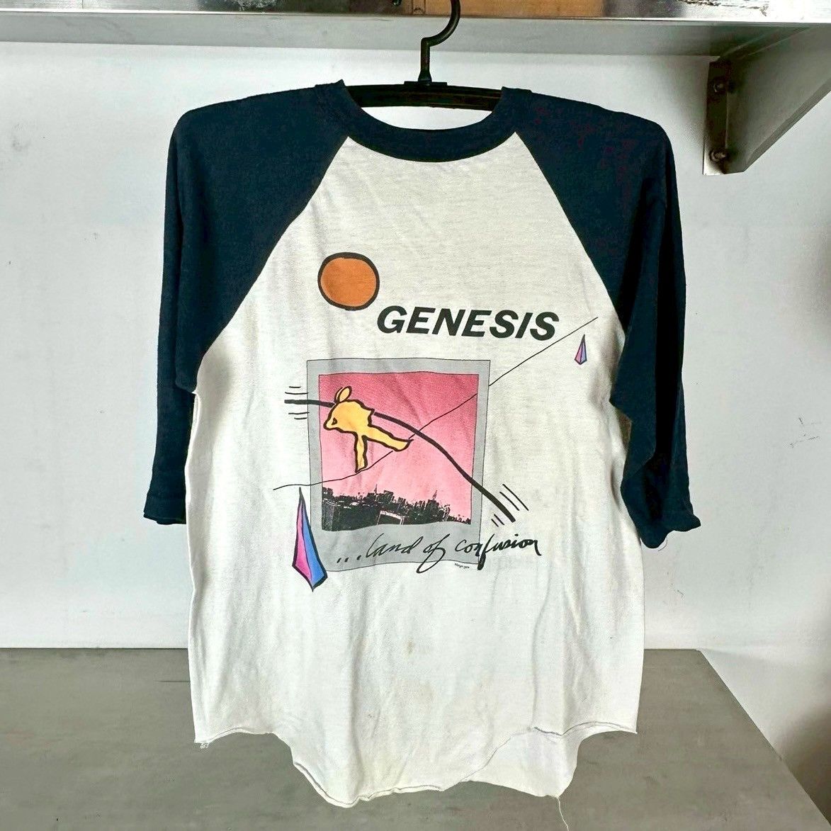 Vintage 1986 Genesis Invisible Touch Tour Rock Band T-Shirts, Hoodie, Sweatshirt
