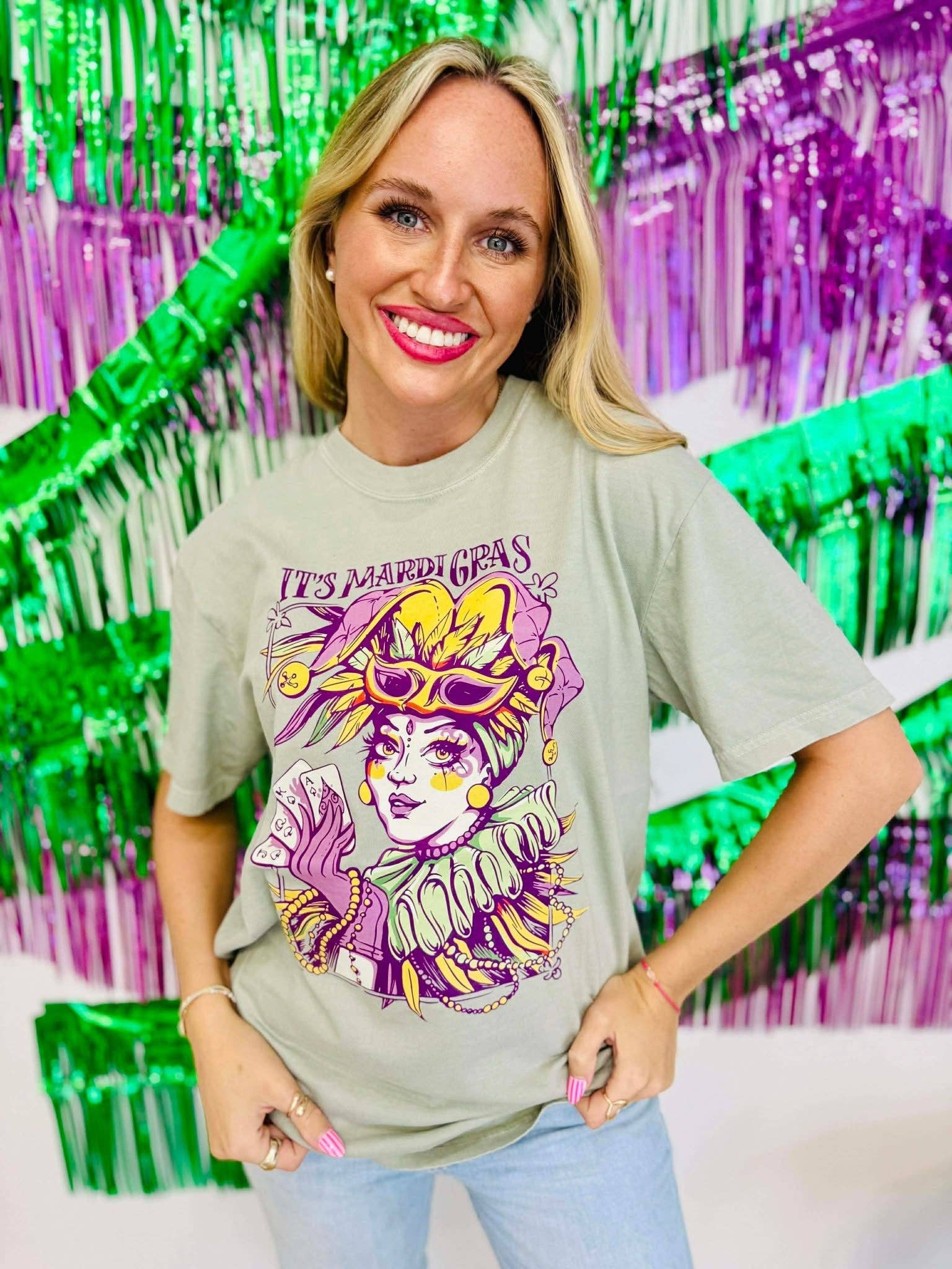It's Mardi Gras Jester Dtf Tee Hoodie, Sweatshirt | PodTeesHub.com