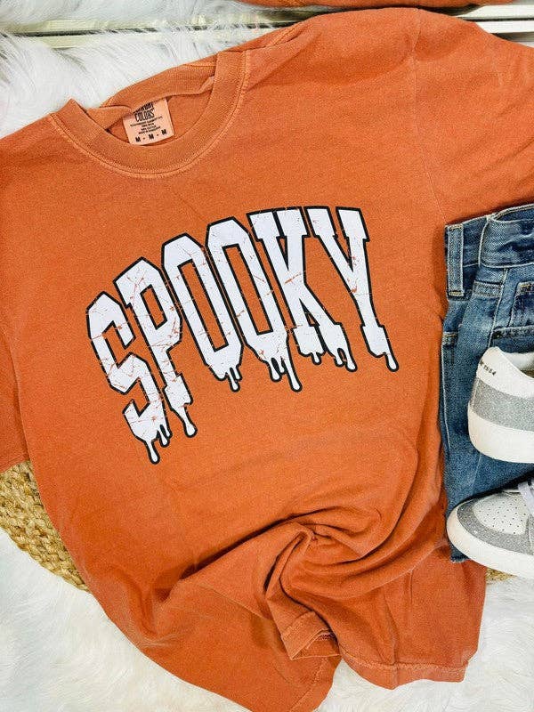 Drippy Distressed Spooky Varsity Dtf Tee Hoodie, Sweatshirt | PodTeesHub.com