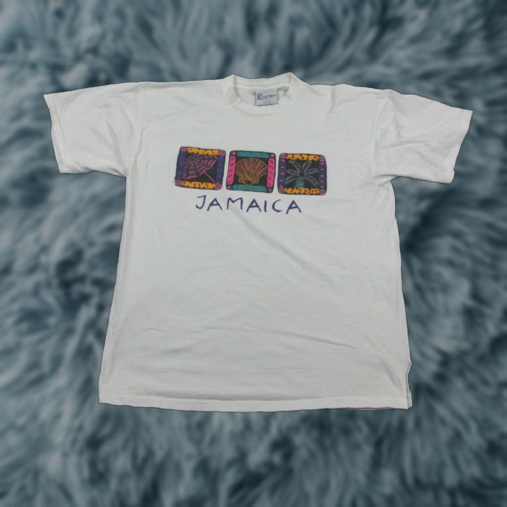 Vintage Jamaica Shirt Icantoo Sport T Shirt Mens Xl White 90s Graphic Palm Tree Beach Jamaic Hoodie, Sweatshirt