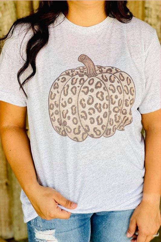 Leopard Pumpkin Solid Tee Hoodie, Sweatshirt | PodTeesHub.com